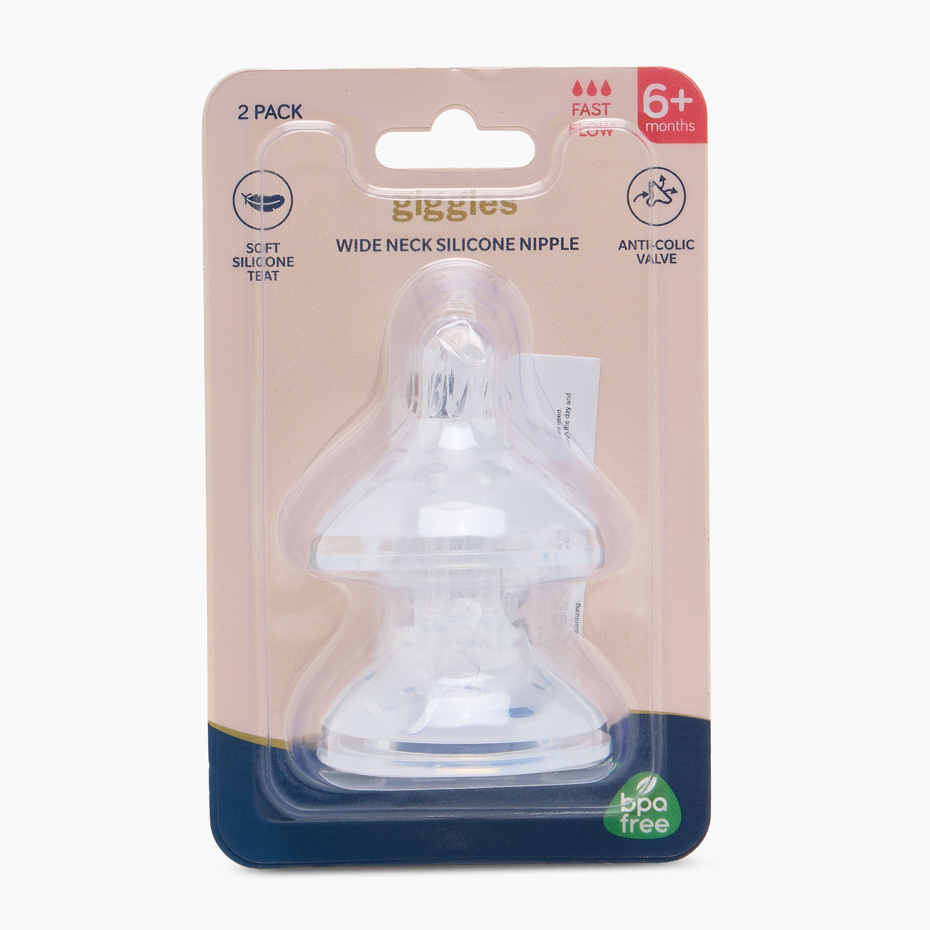 Pack of 2 Giggles Teat with Anti-Colic Valve, 6 Months+-baby-feeding-mealtimeessentials-image-6