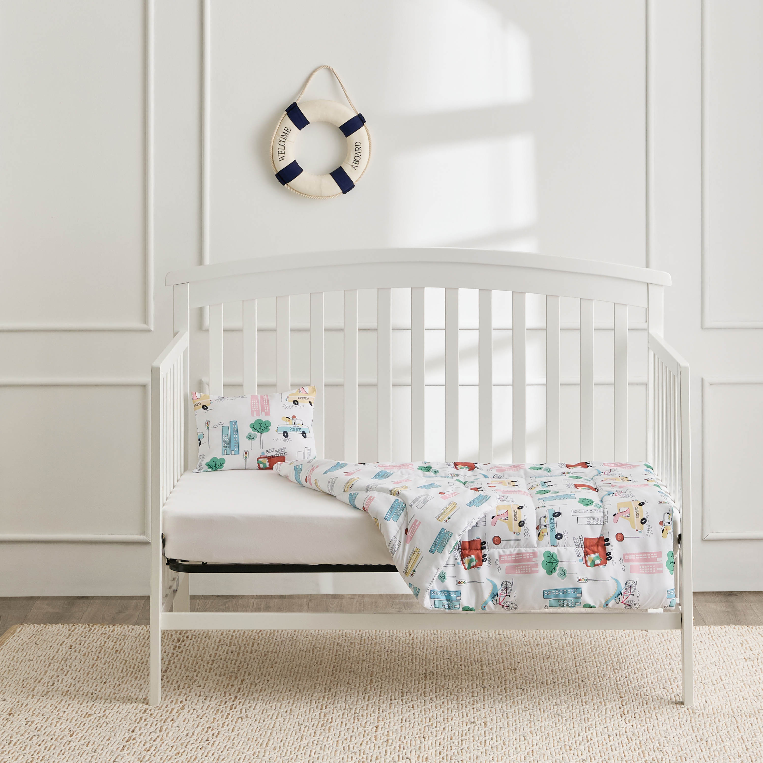 Juniors Baby Bedding Set with Dinosaur Print, 90x130 cm-baby-nursery-babybedding-image-2