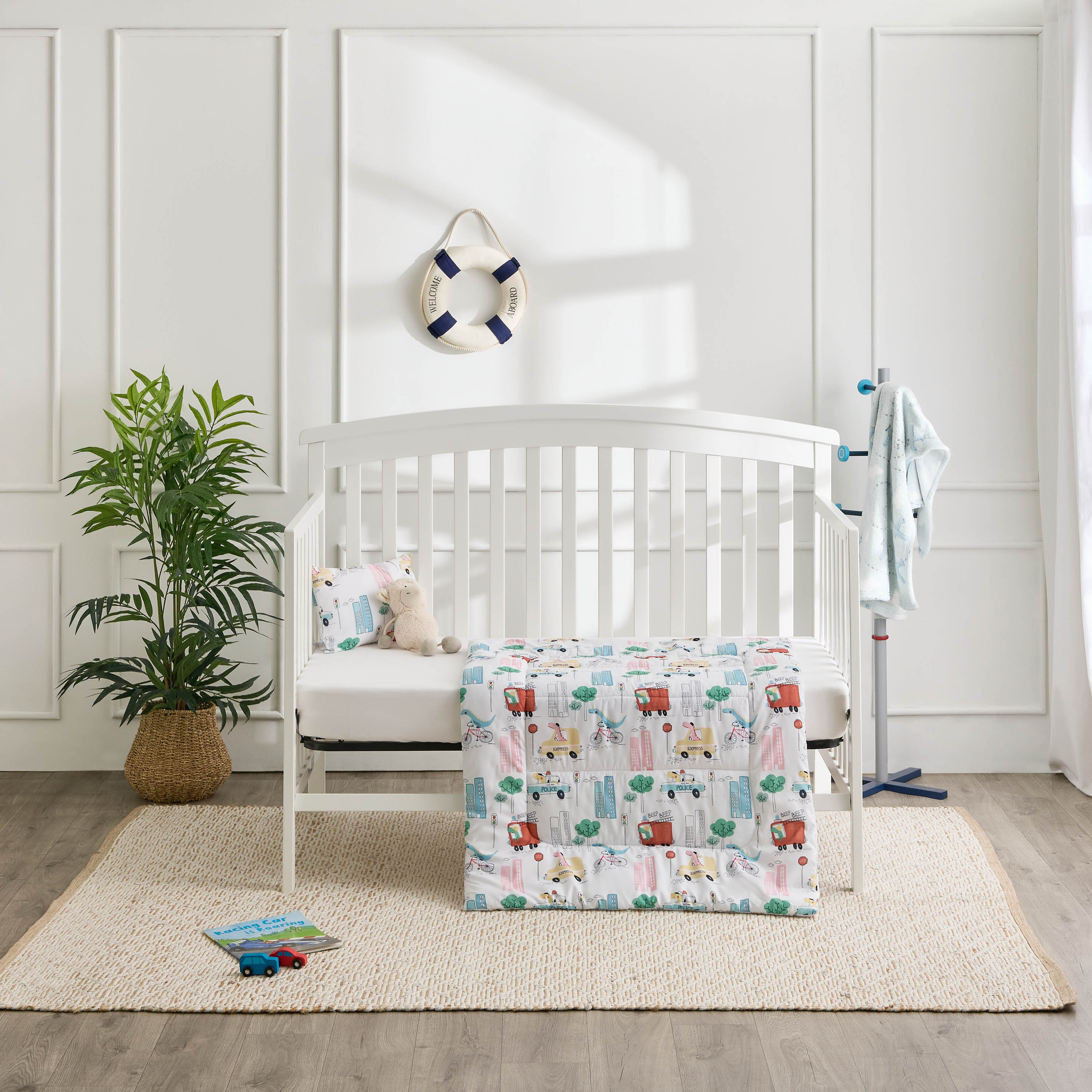 Juniors Baby Bedding Set with Dinosaur Print, 90x130 cm-baby-nursery-babybedding-image-7