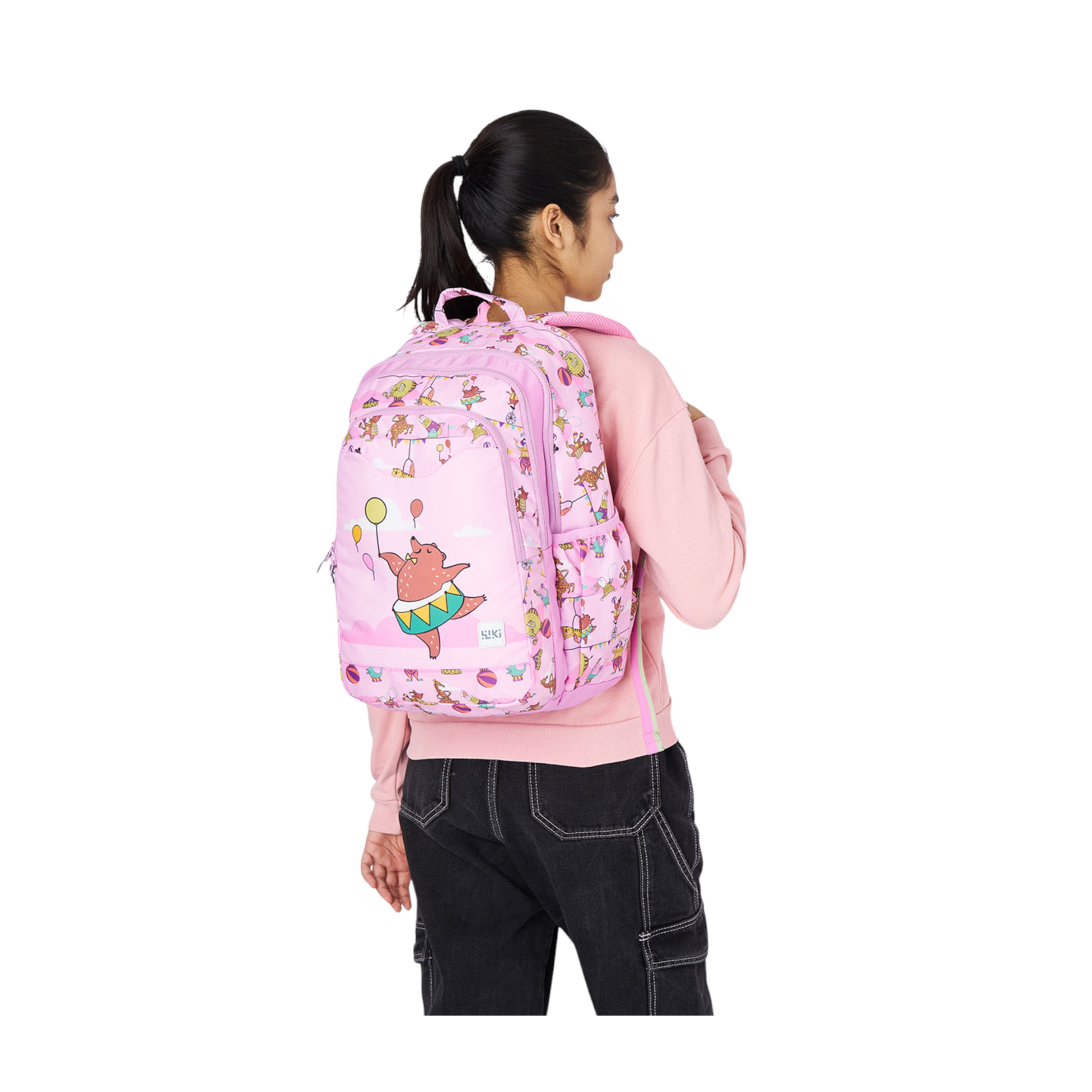 Wildcraft Wiki Printed Backpack with Adjustable Straps and Zip Closure - 23x23x42 cms-school-bagsandbackpacks-backpacks-image-4