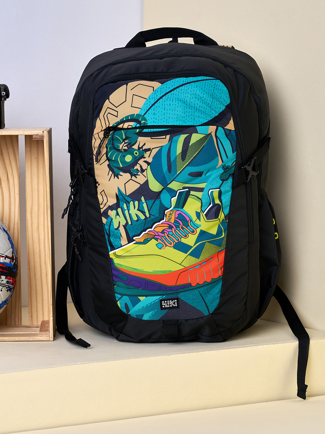Wildcraft Wiki Printed School Backpack with Adjustable Shoulder Straps - 23x23x47 cms-school-bagsandbackpacks-backpacks-image-11