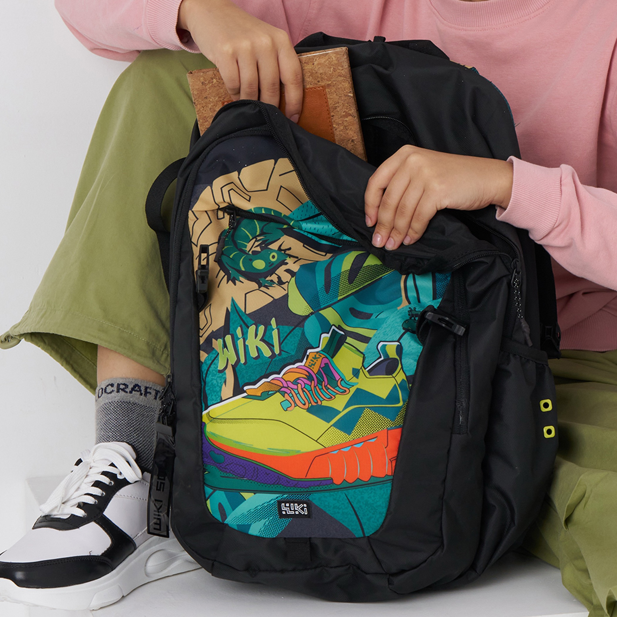 Wildcraft Wiki Printed School Backpack with Adjustable Shoulder Straps - 23x23x47 cms-school-bagsandbackpacks-backpacks-image-4