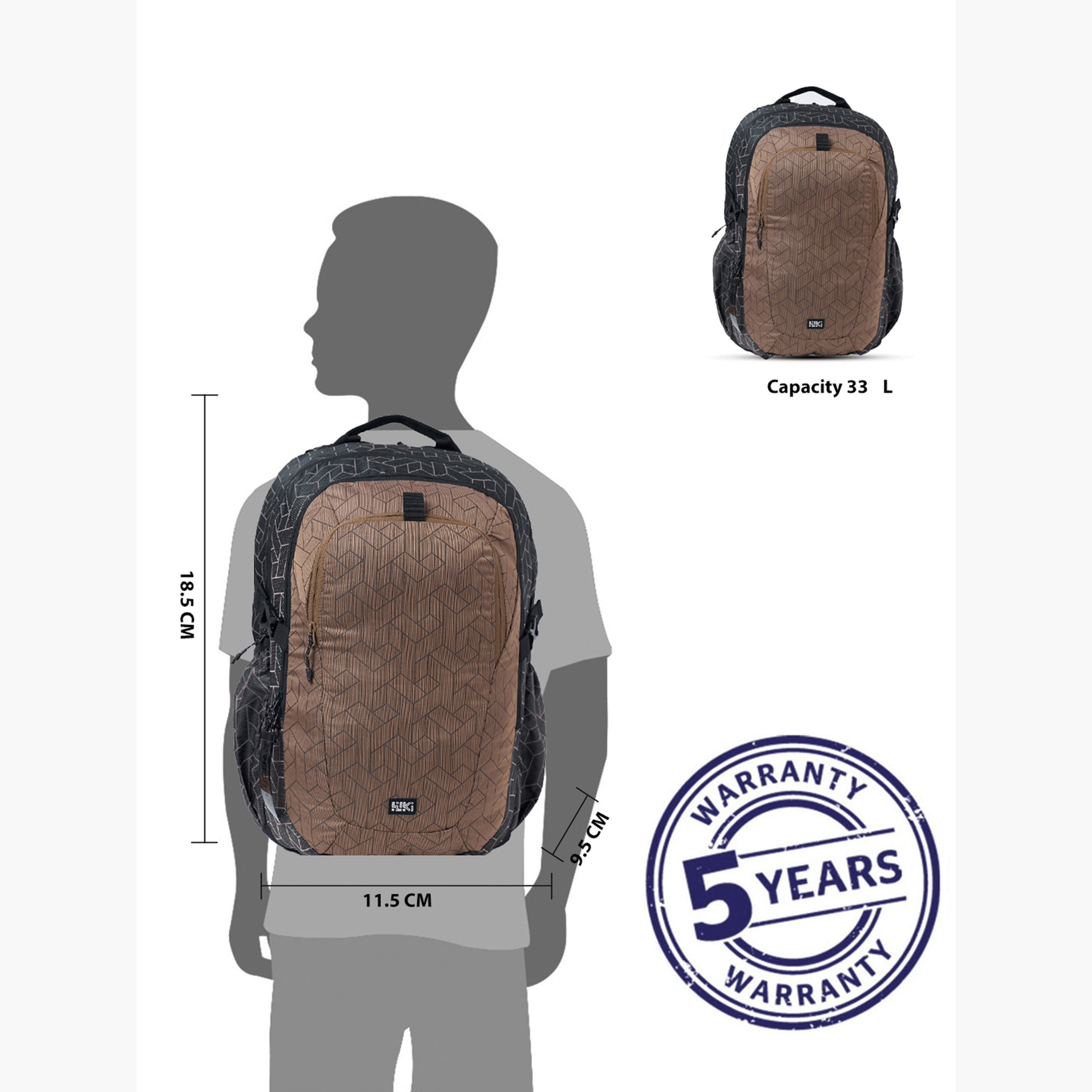 Wildcraft Wiki Printed School Backpack with Adjustable Shoulder Straps - 24x24x47 cms-school-bagsandbackpacks-backpacks-image-13