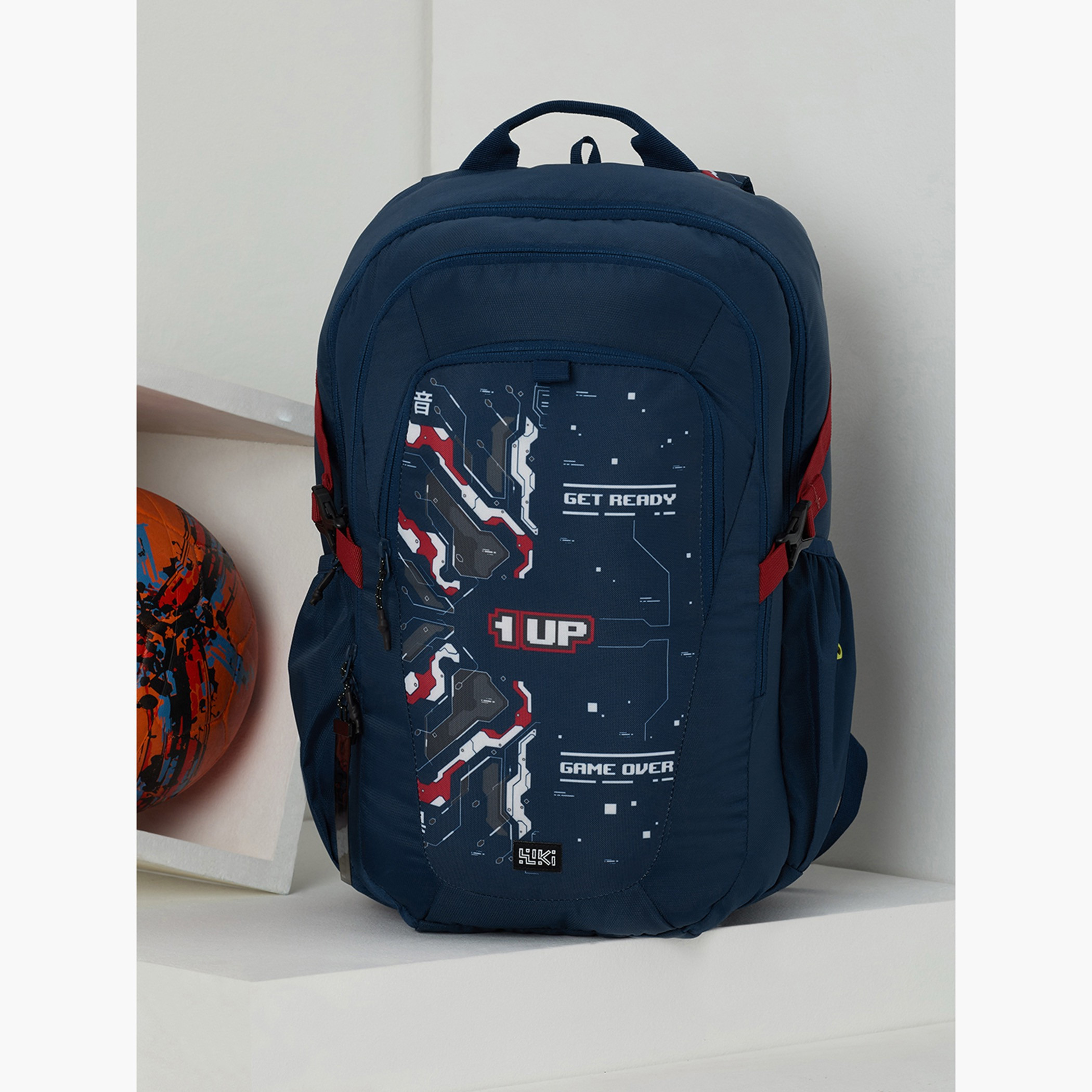Wildcraft Wiki Printed Backpack with Adjustable Straps and Zip Closure - 24x24x47 cms-school-bagsandbackpacks-backpacks-image-9