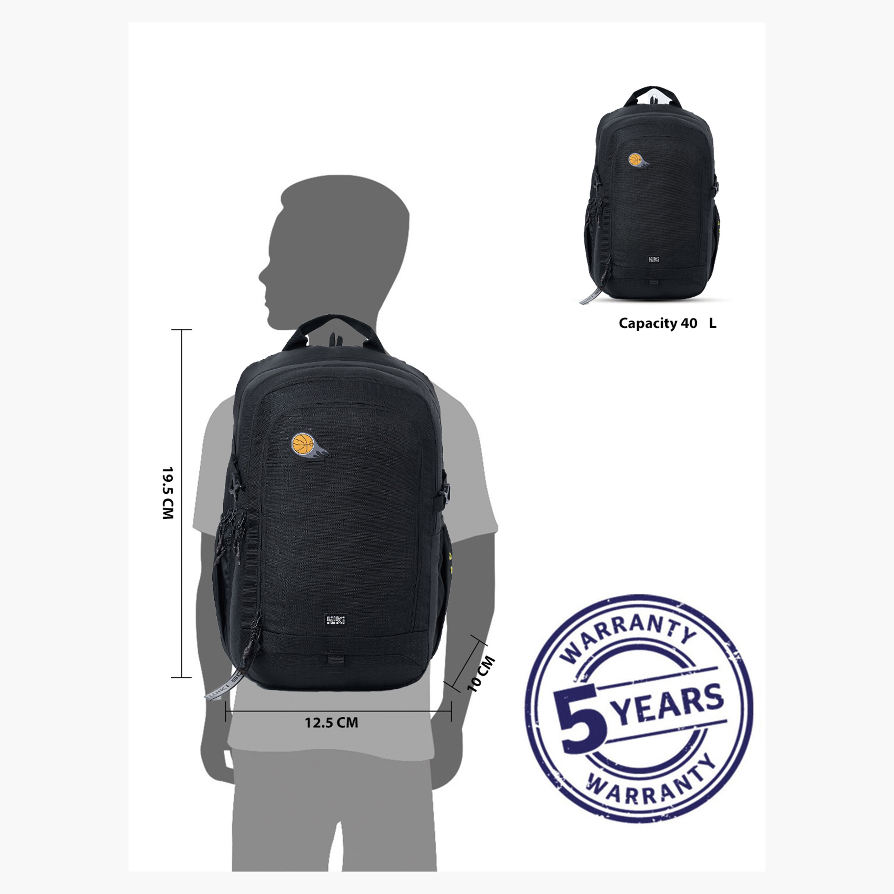 Wildcraft Wiki Textured School Backpack with Adjustable Shoulder Straps - 25x25x50 cms-school-bagsandbackpacks-backpacks-image-12