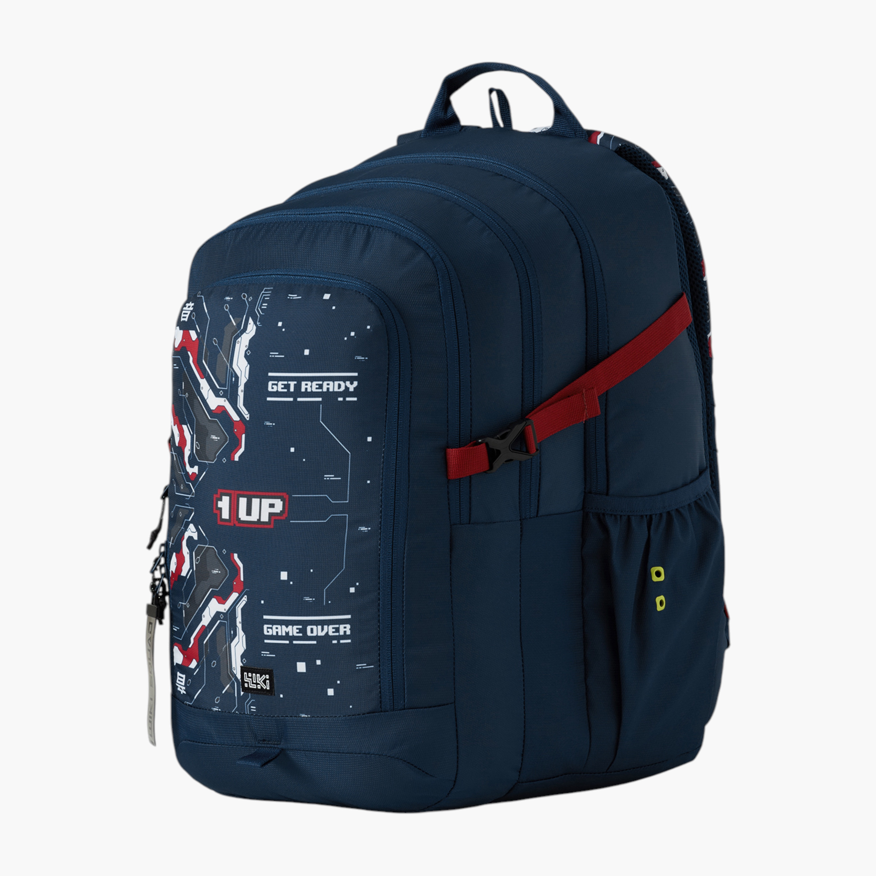 شنطة ظهر بأحزمة مبطنة وطبعات ويكي من وايلدكرافت - 25x25x50 سم-school-bagsandbackpacks-backpacks-image-3
