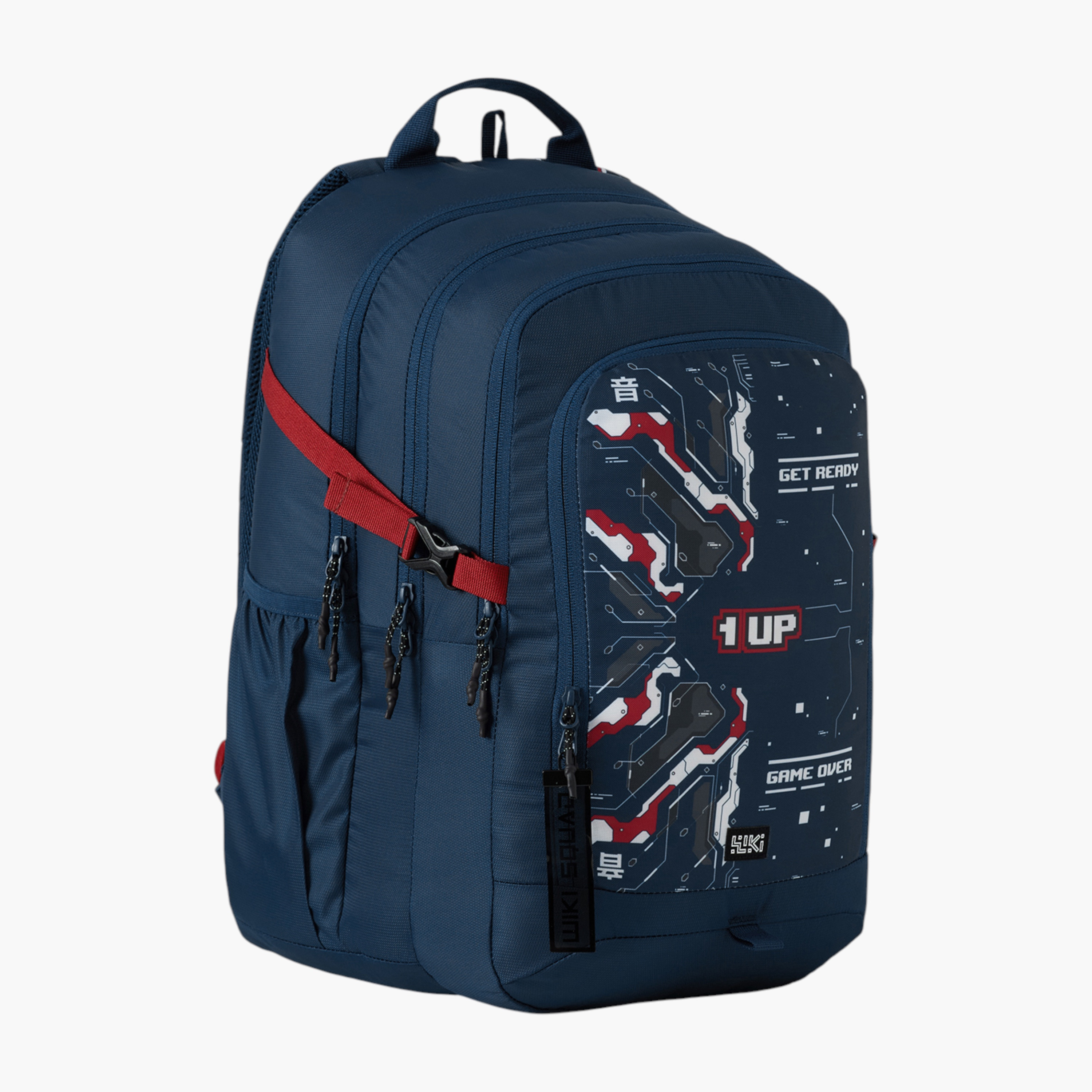 شنطة ظهر بأحزمة مبطنة وطبعات ويكي من وايلدكرافت - 25x25x50 سم-school-bagsandbackpacks-backpacks-image-4
