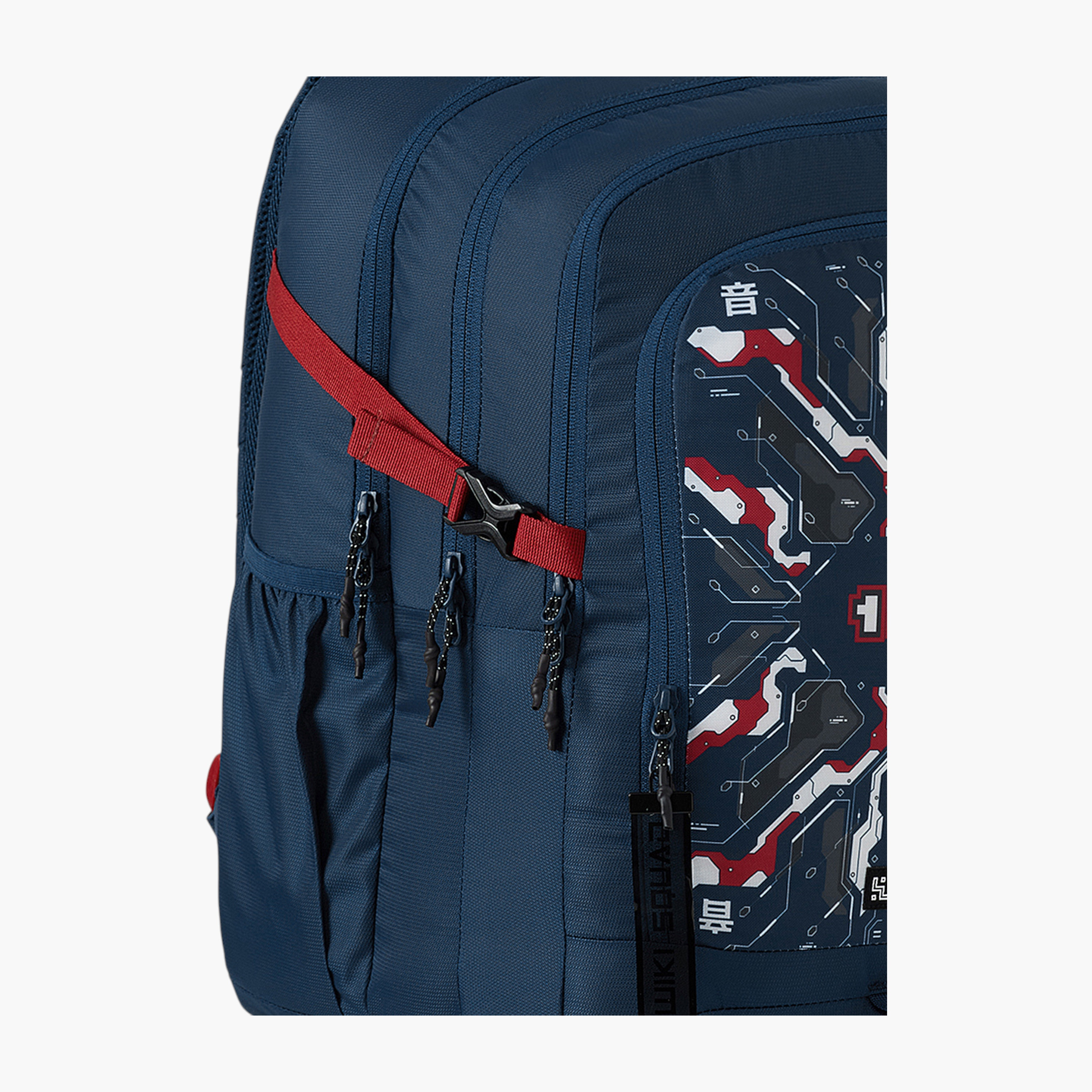 شنطة ظهر بأحزمة مبطنة وطبعات ويكي من وايلدكرافت - 25x25x50 سم-school-bagsandbackpacks-backpacks-image-6