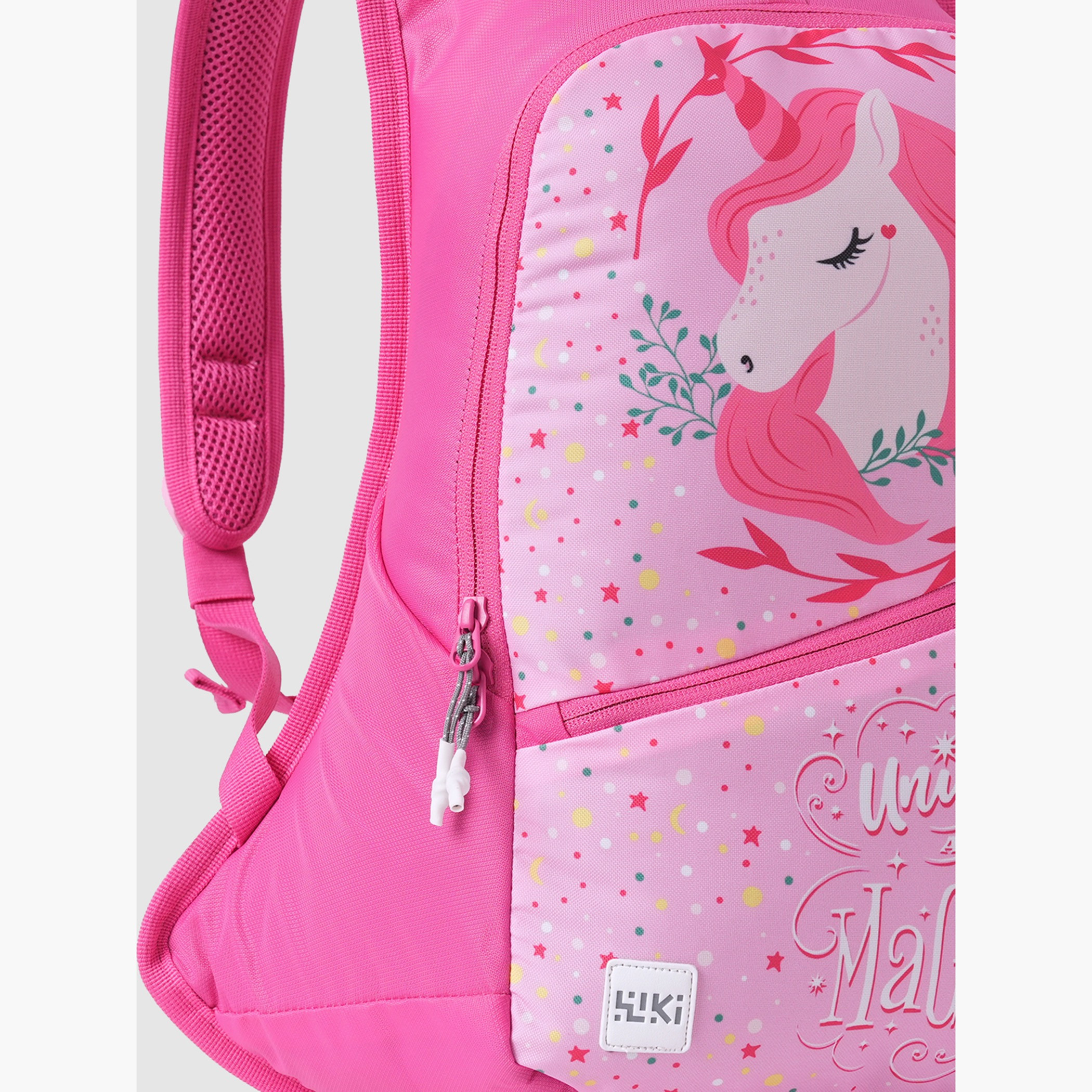 Wildcraft Wiki Unicorn Print Backpack with Adjustable Straps and Zip Closure - 13x13x41 cms-school-bagsandbackpacks-backpacks-image-10