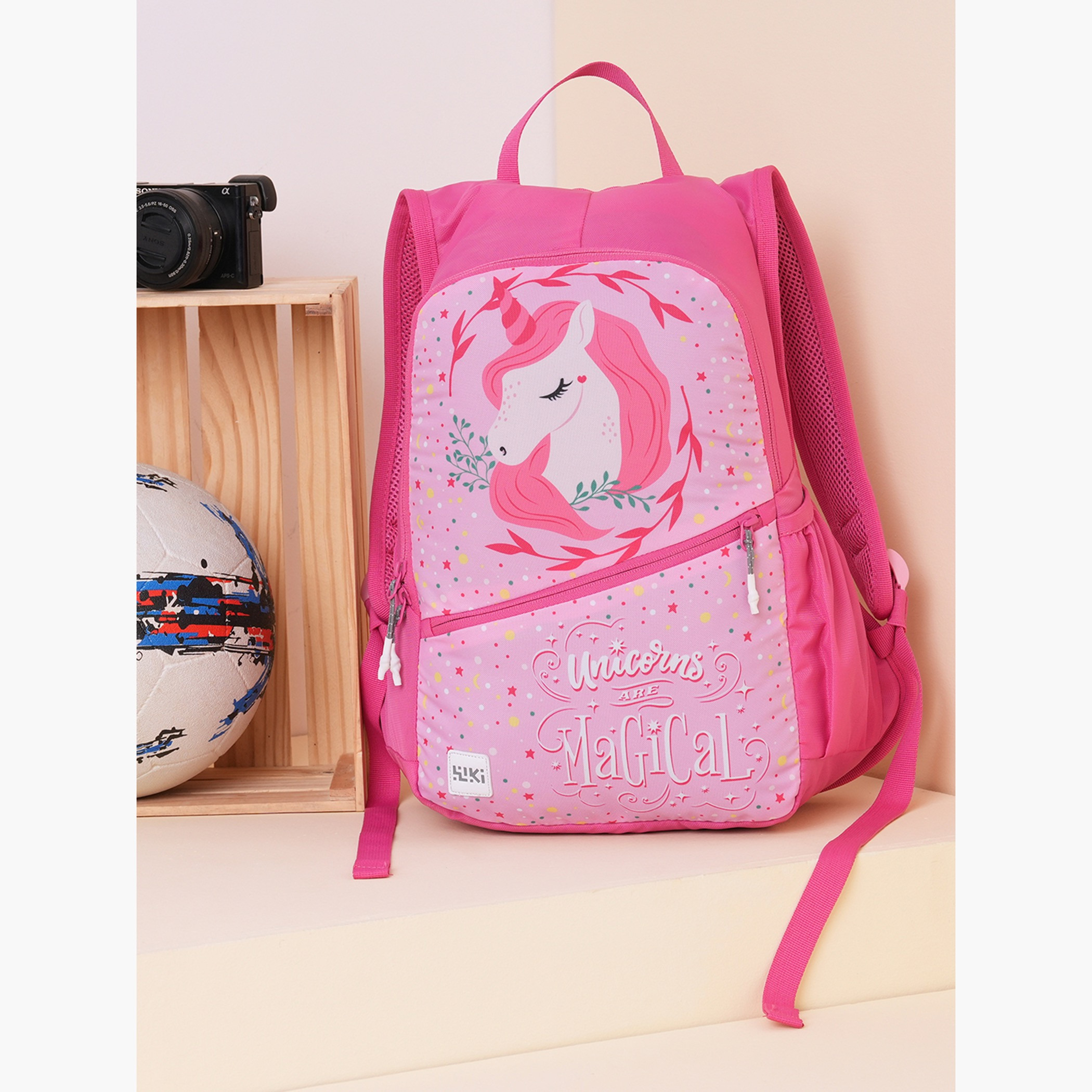 Wildcraft Wiki Unicorn Print Backpack with Adjustable Straps and Zip Closure - 13x13x41 cms-school-bagsandbackpacks-backpacks-image-12