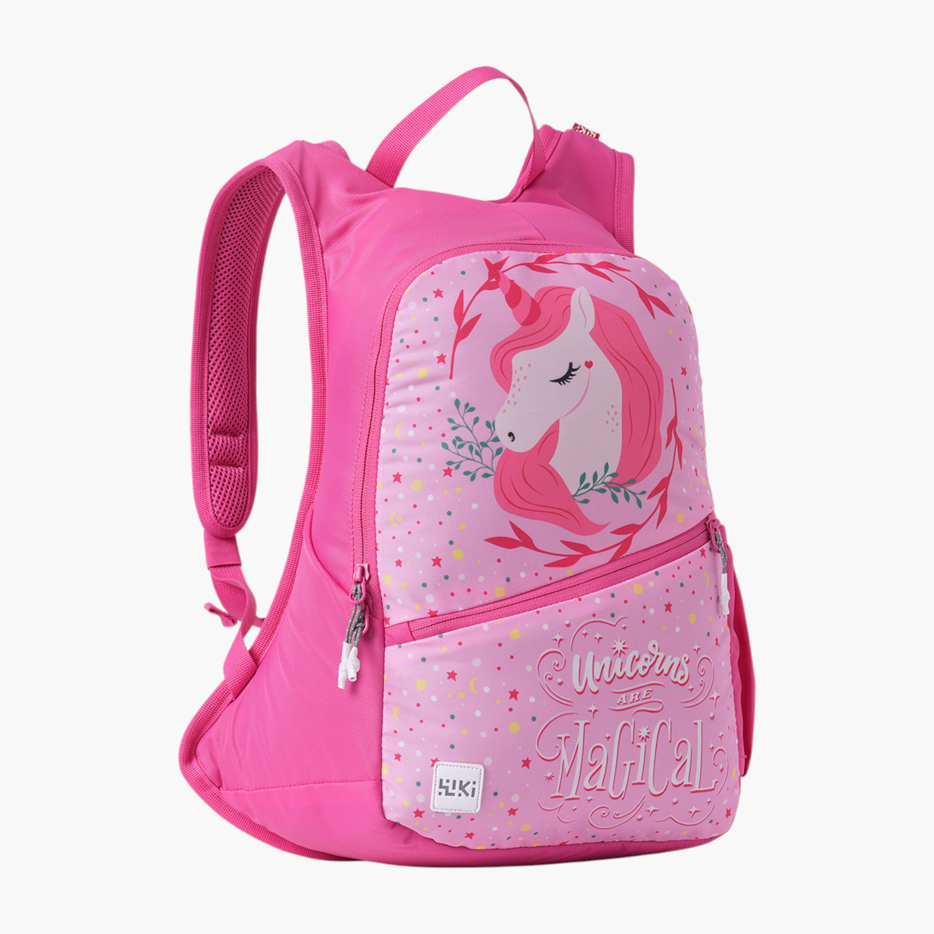 Wildcraft Wiki Unicorn Print Backpack with Adjustable Straps and Zip Closure - 13x13x41 cms-school-bagsandbackpacks-backpacks-image-7