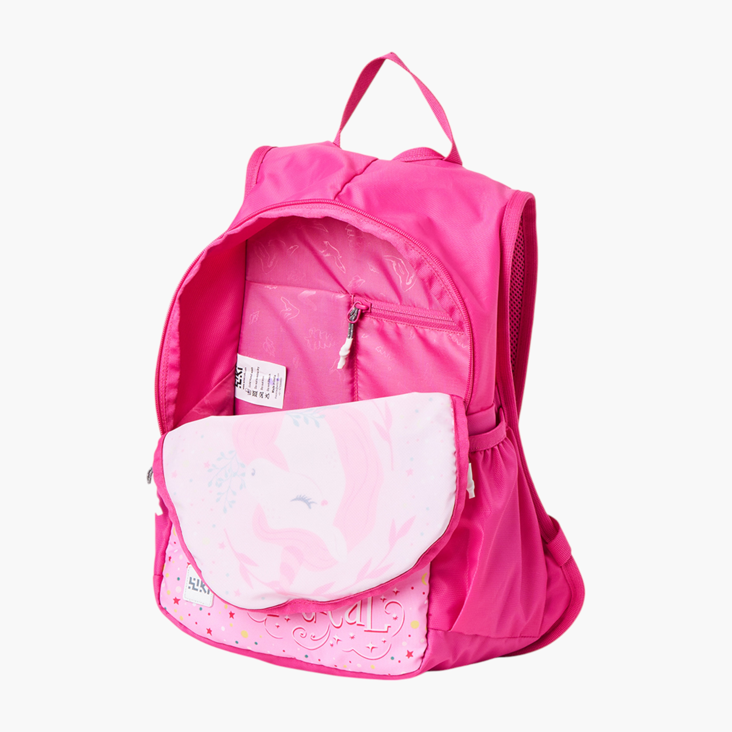 Wildcraft Wiki Unicorn Print Backpack with Adjustable Straps and Zip Closure - 13x13x41 cms-school-bagsandbackpacks-backpacks-image-9