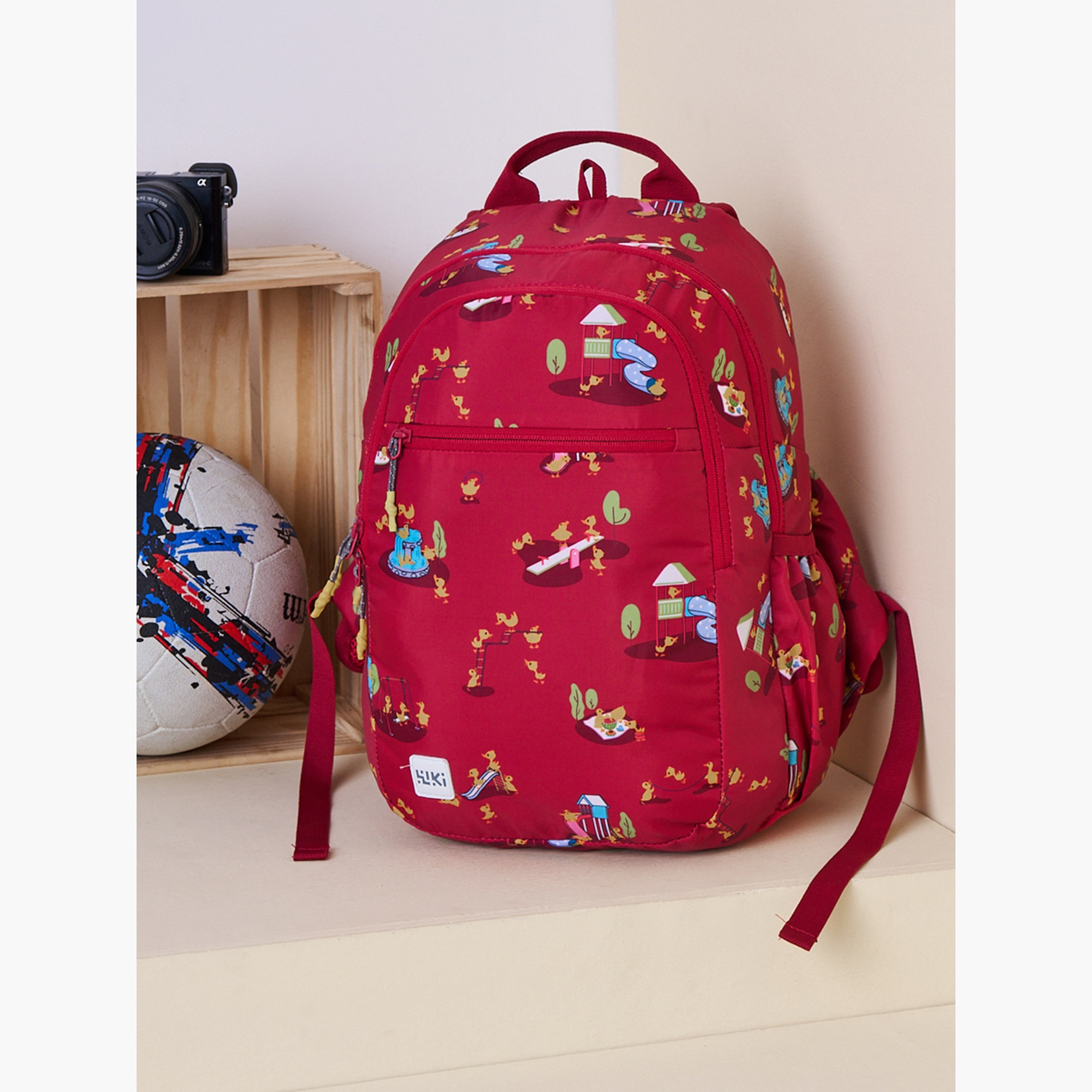 Wildcraft Wiki Printed School Backpack with Coin Pouch - 19x19x41 cms-school-bagsandbackpacks-backpacks-image-12