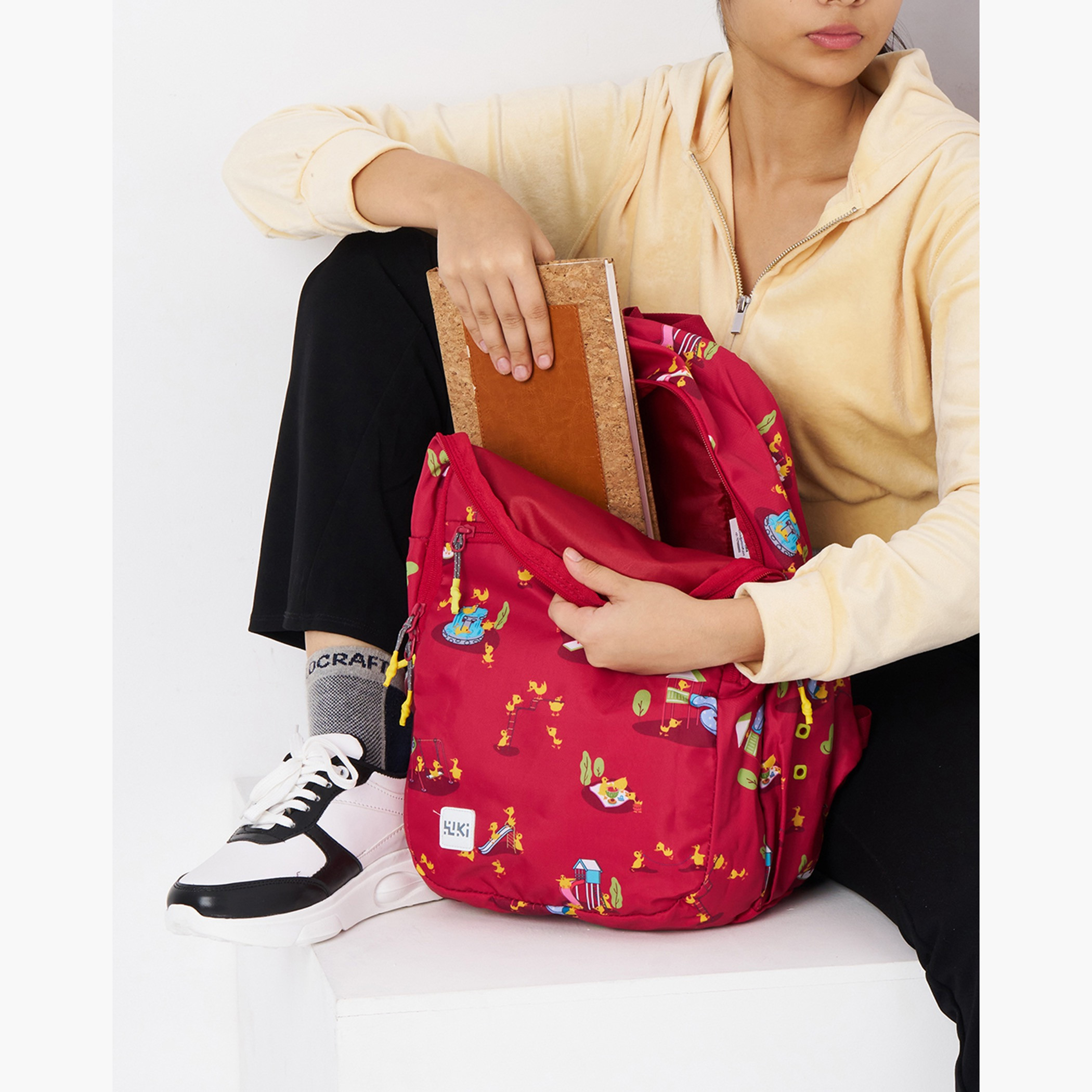 Wildcraft Wiki Printed School Backpack with Coin Pouch - 19x19x41 cms-school-bagsandbackpacks-backpacks-image-5