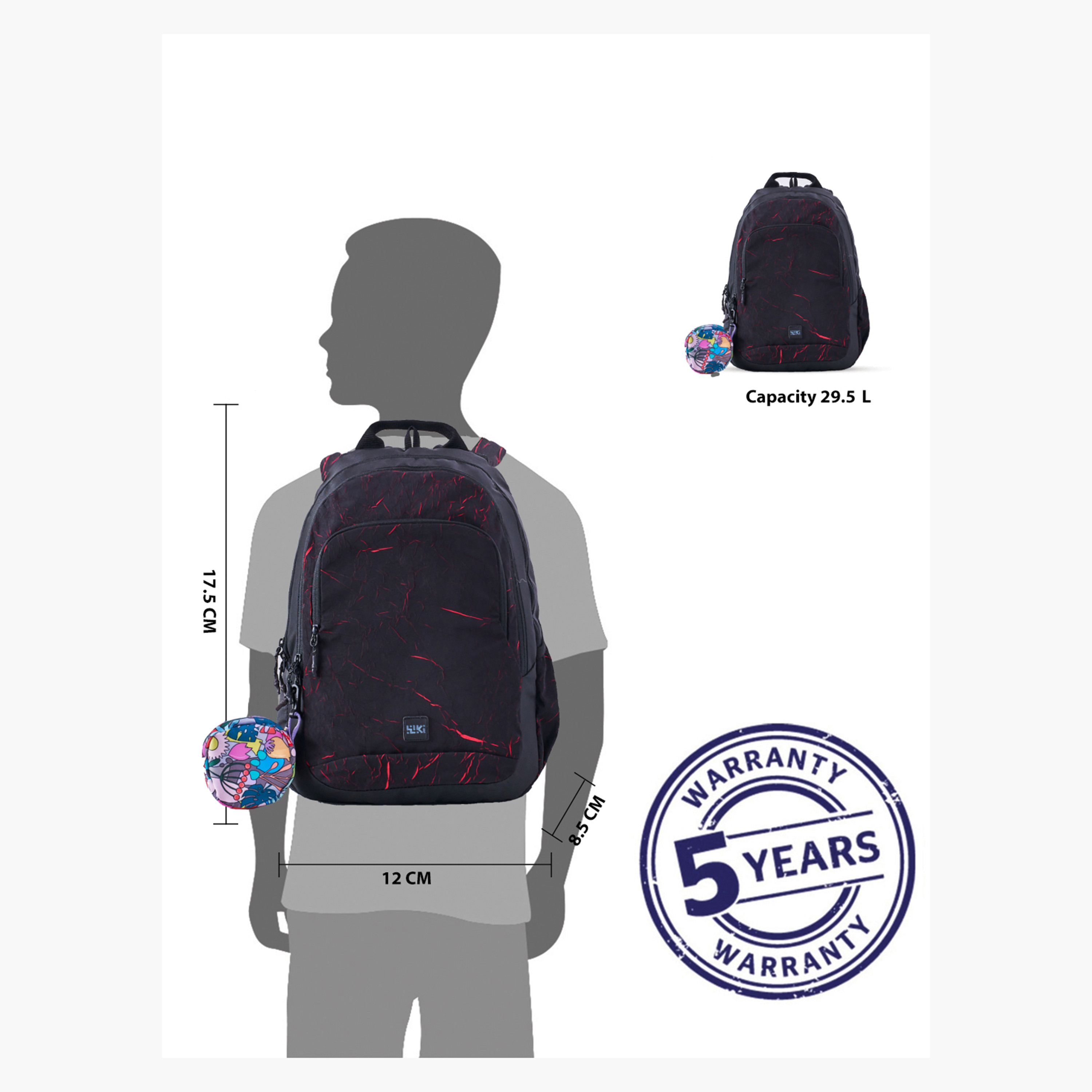 Wildcraft Wiki Printed School Backpack with Coin Pouch - 22x22x44 cms-school-bagsandbackpacks-backpacks-image-2