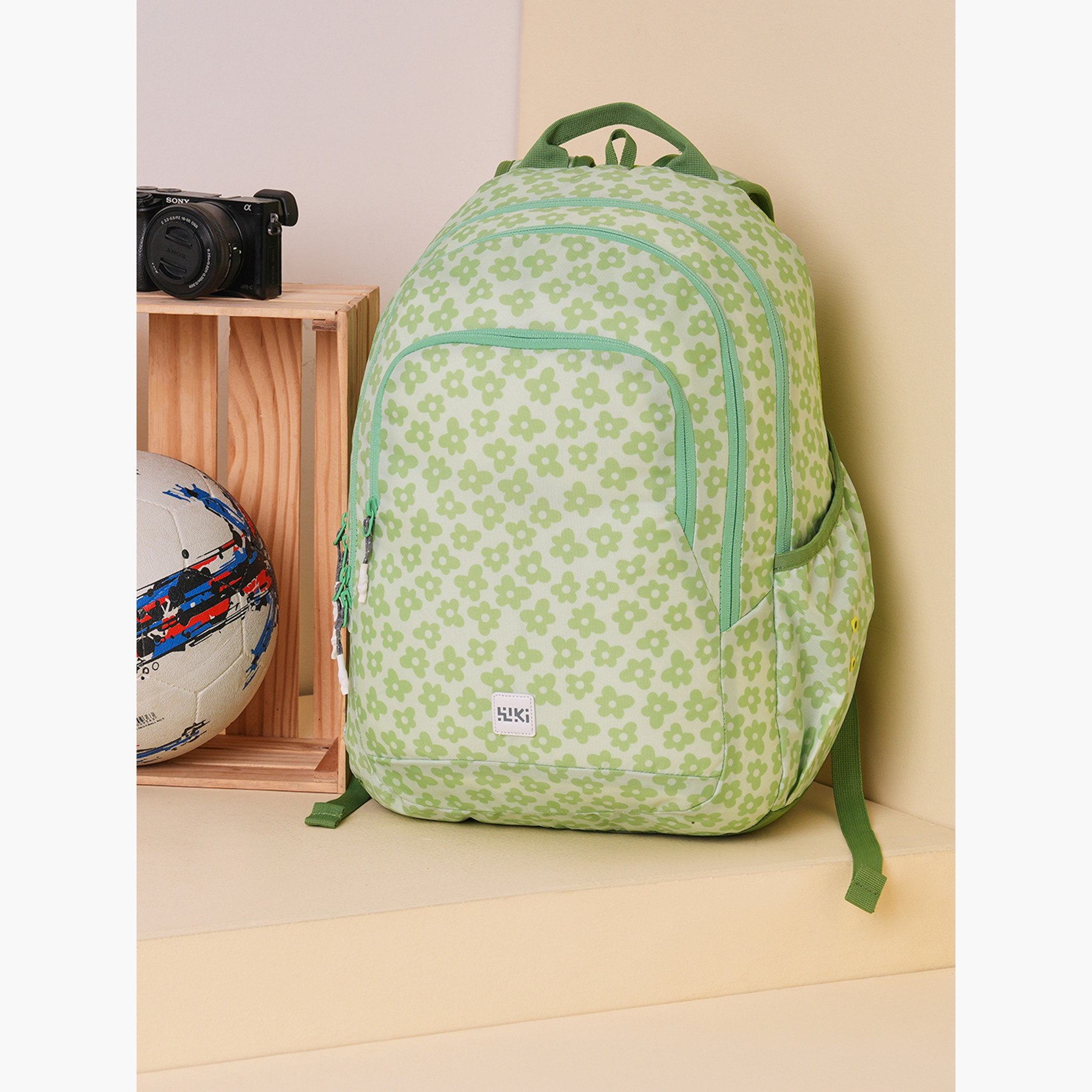 Wildcraft Wiki Floral Print School Backpack with Coin Pouch - 22x22x44 cm-school-bagsandbackpacks-backpacks-image-12