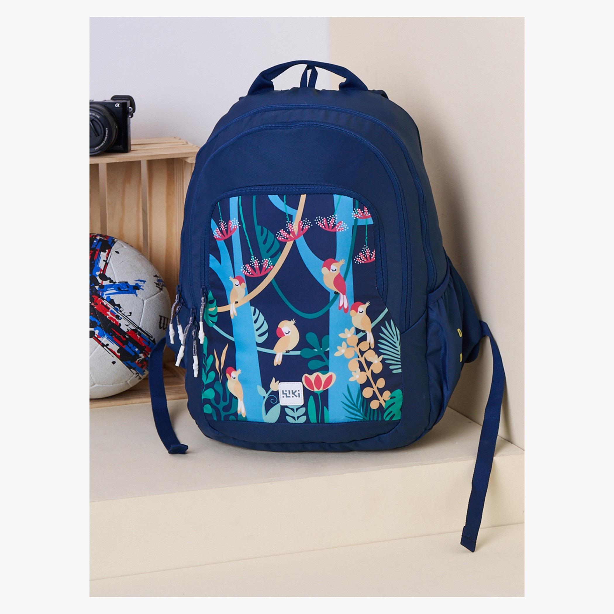 Wildcraft Wiki Tropical Print School Backpack with Coin Pouch - 22x22x44 cms-school-bagsandbackpacks-backpacks-image-12