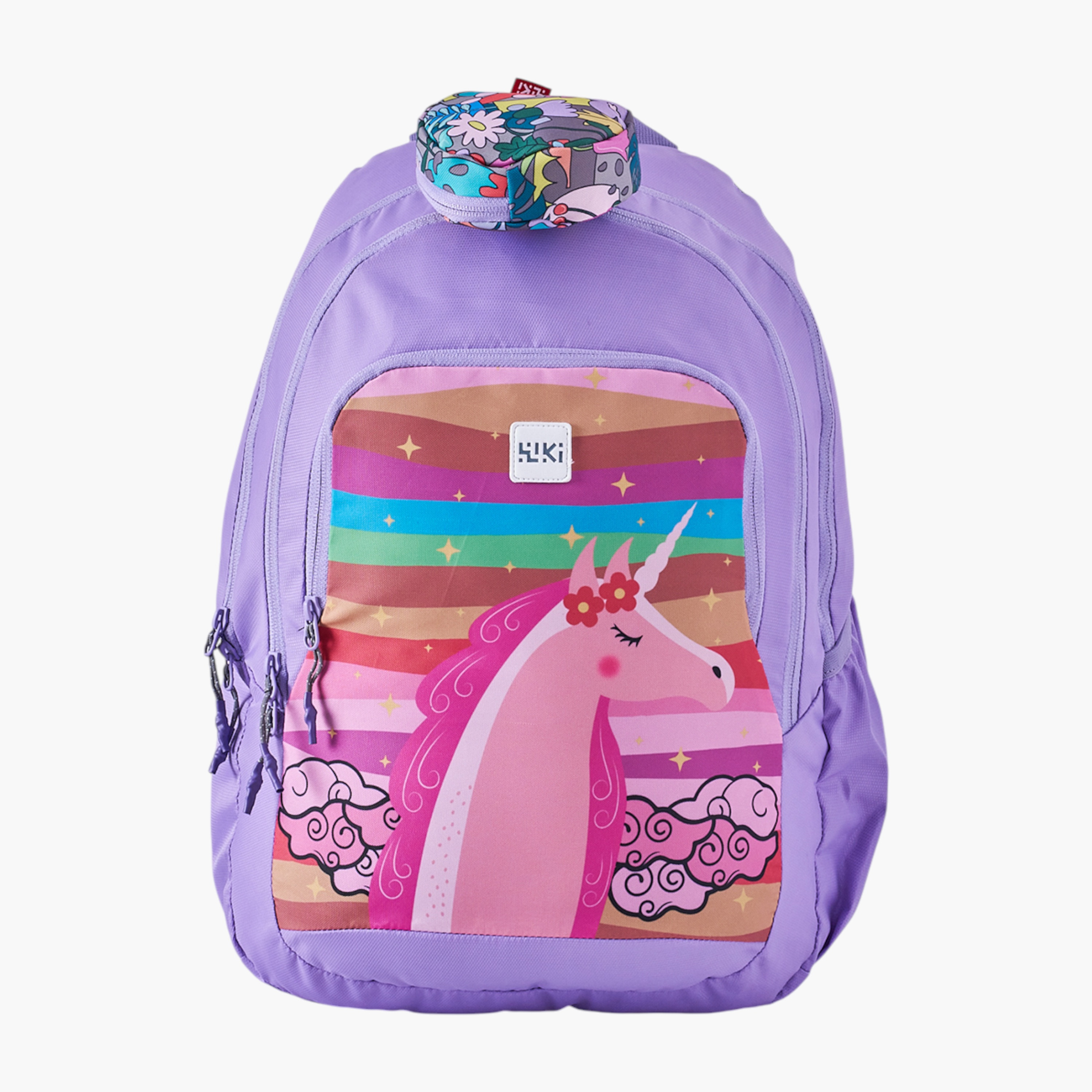 Wildcraft Wiki Unicorn Print Backpack with Adjustable Straps and Zip Closure - 22x22x44 cms-school-bagsandbackpacks-backpacks-image-1