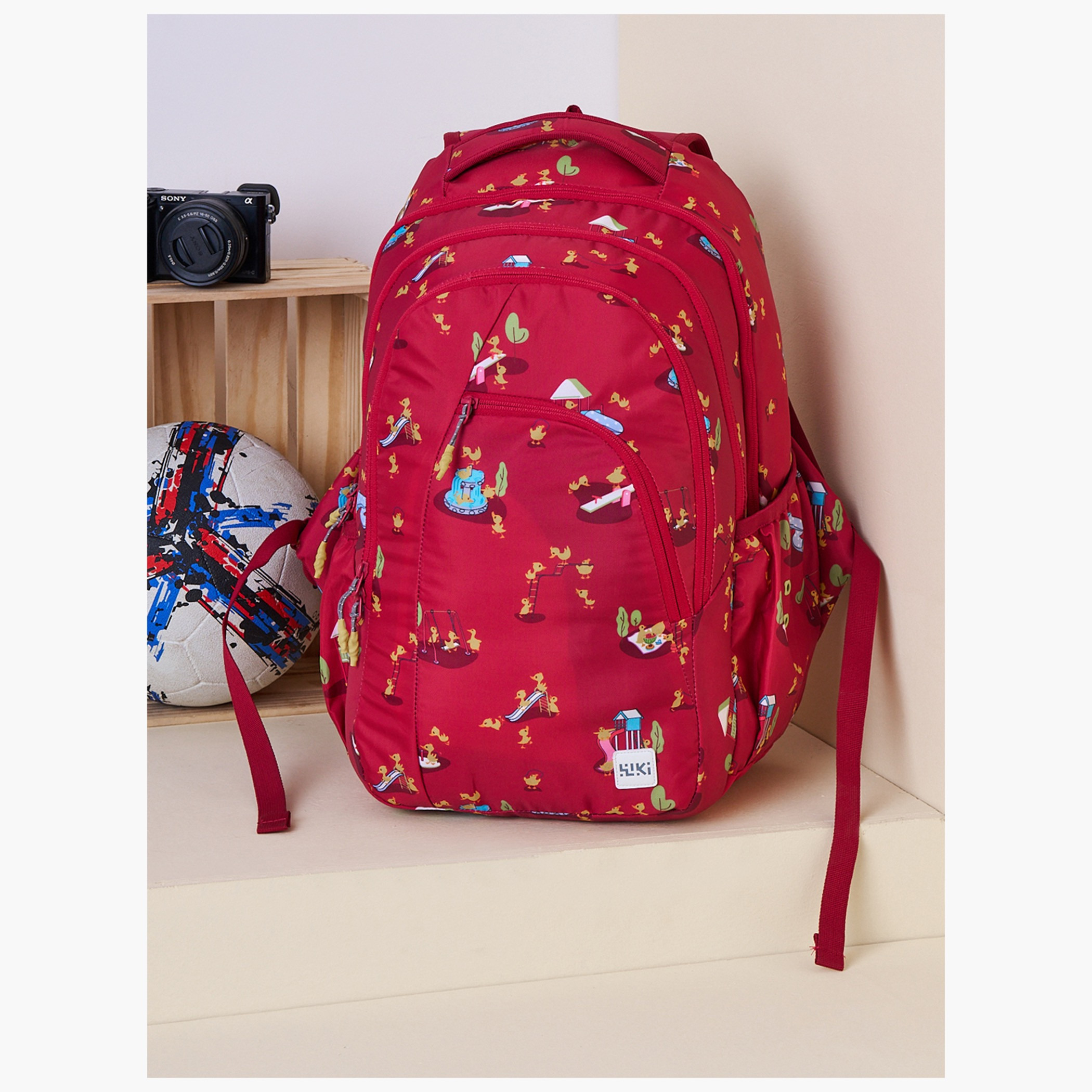 Wildcraft Wiki Printed School Backpack with Coin Pouch - 23x23x44 cms-school-bagsandbackpacks-backpacks-image-12