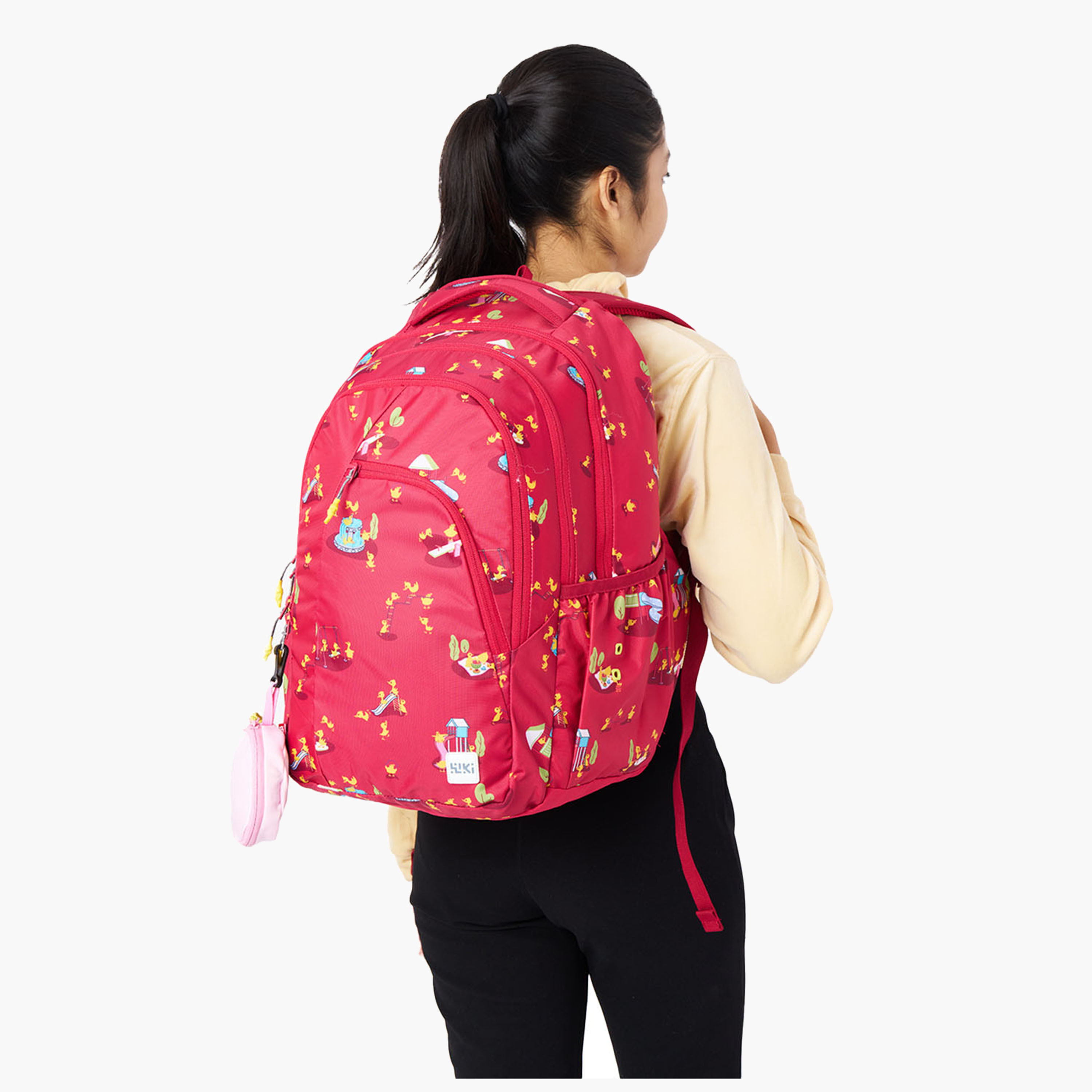 Wildcraft Wiki Printed School Backpack with Coin Pouch - 23x23x44 cms-school-bagsandbackpacks-backpacks-image-4