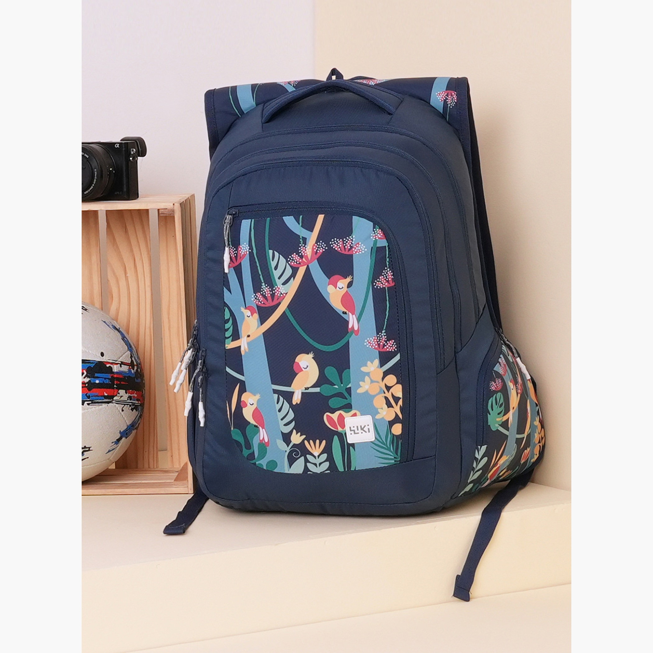 Wildcraft Wiki Tropical Print School Backpack with Coin Pouch - 23x23x47 cms-school-bagsandbackpacks-backpacks-image-15