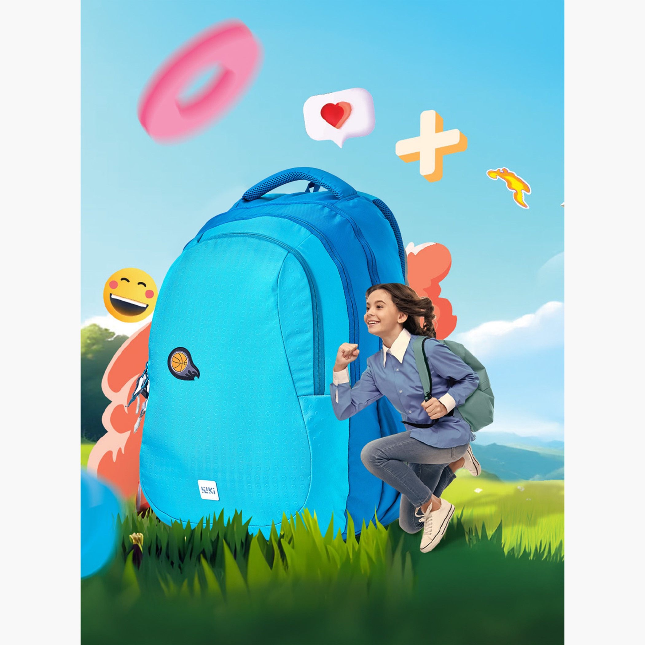 Wildcraft Wiki Printed School Backpack with Adjustable Shoulder Straps - 28x28x50 cms-school-bagsandbackpacks-backpacks-image-2