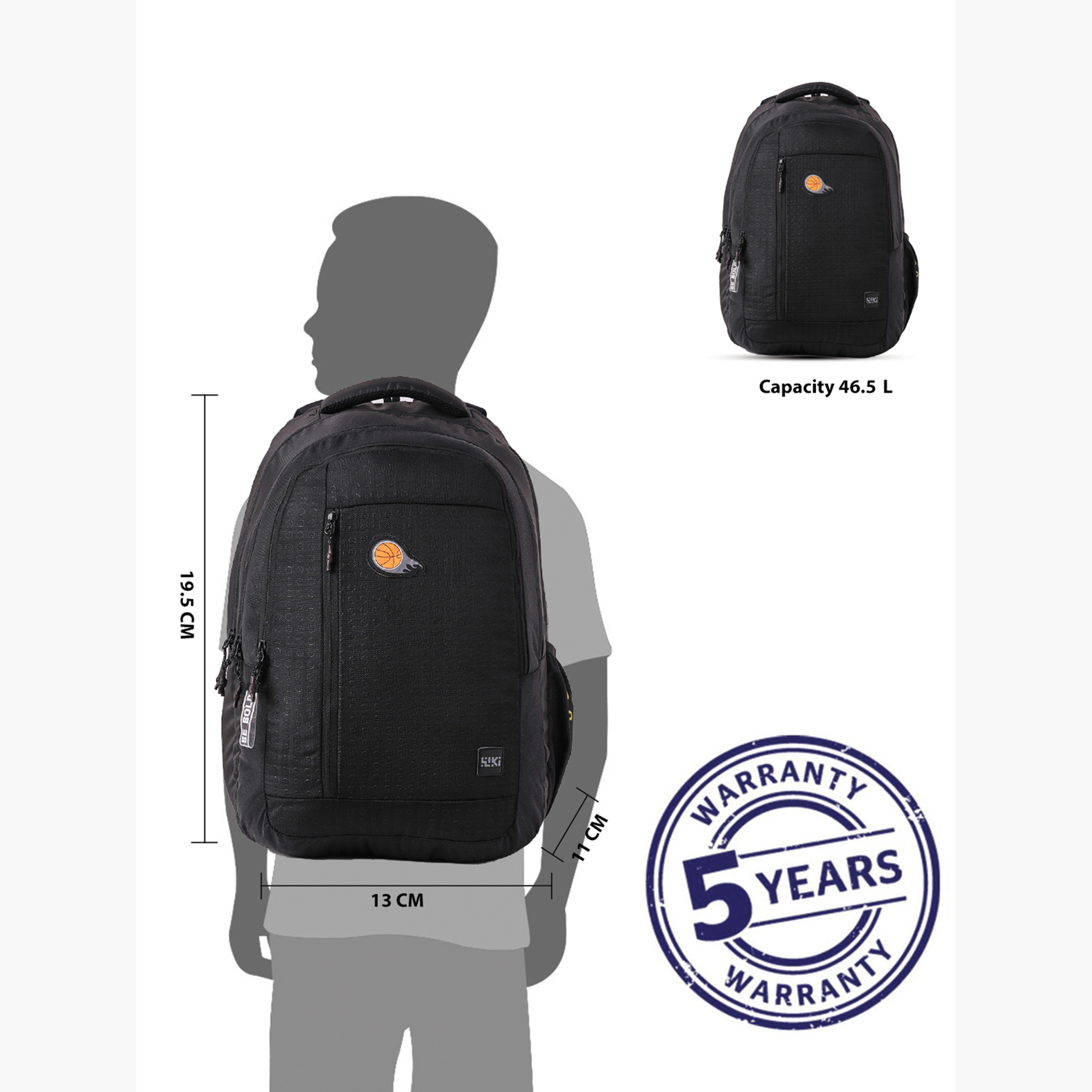 Wildcraft Wiki Printed School Backpack with Adjustable Shoulder Straps - 28x28x50 cms-school-bagsandbackpacks-backpacks-image-14