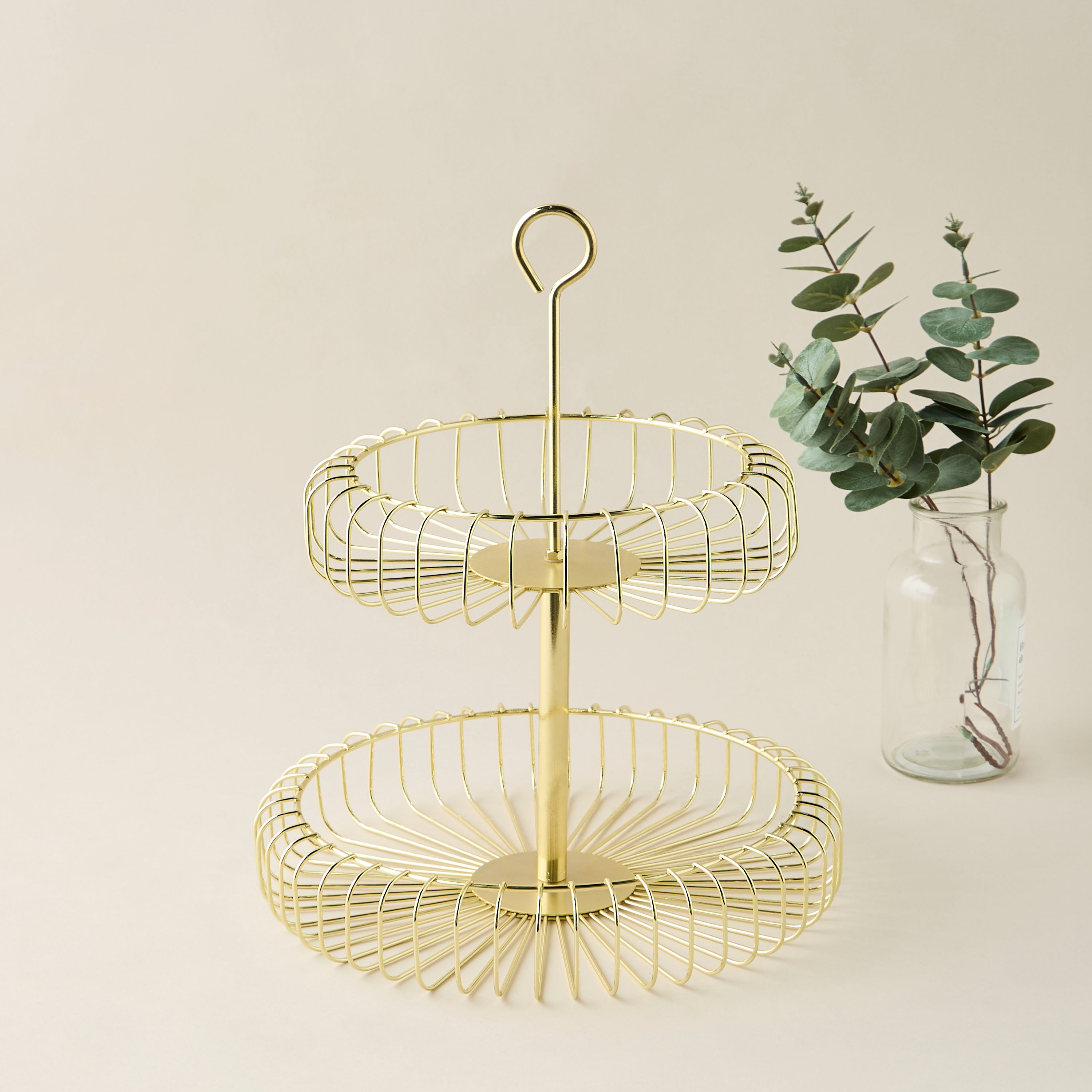 Metal 2-Tier Fruit Basket-household-storage-storagesolutions-storageboxesandbaskets-image-1