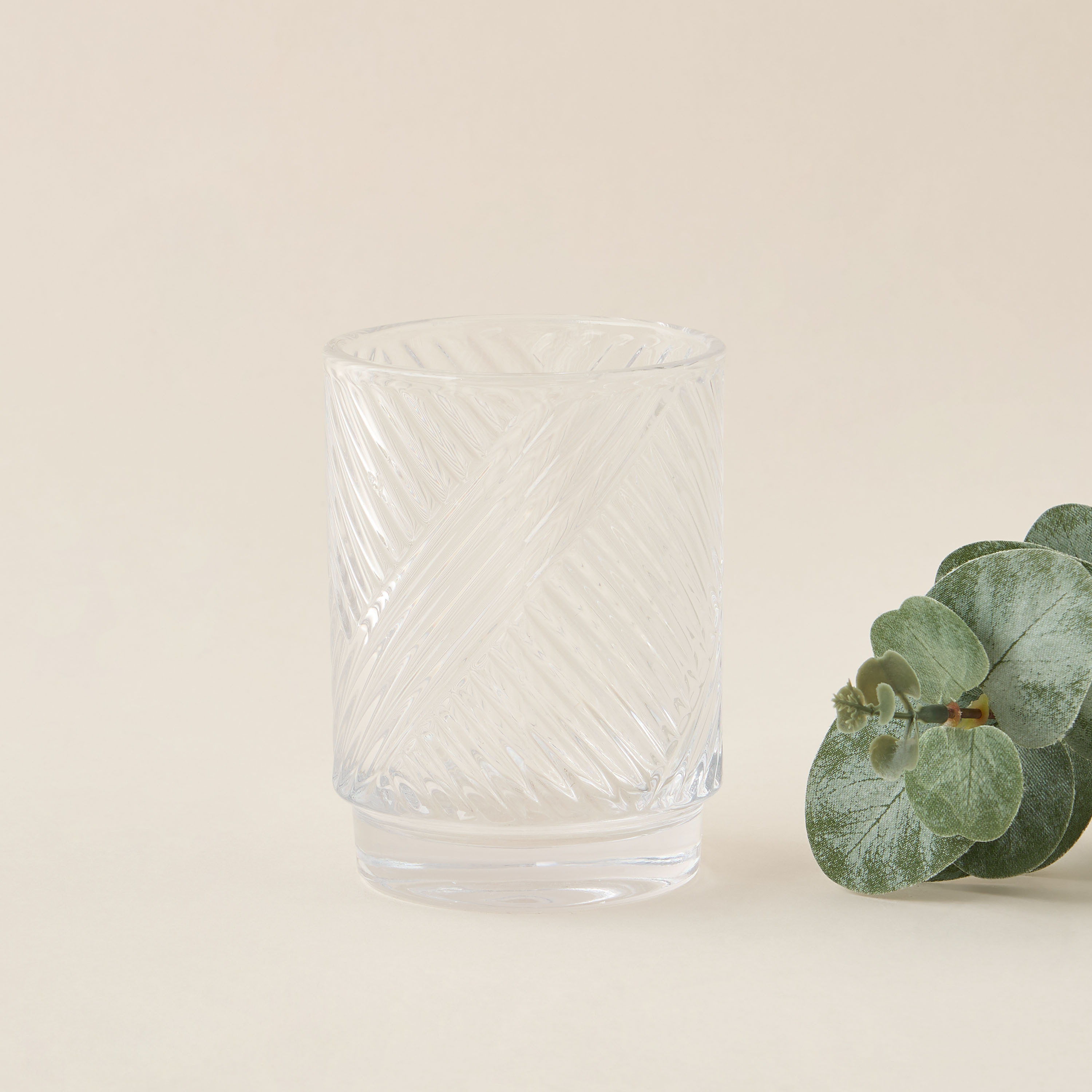 Textured 3-Piece Glass Bathroom Accessory Set-household-bathandlaundry-bathaccessories-soapdishesanddispensers-image-3