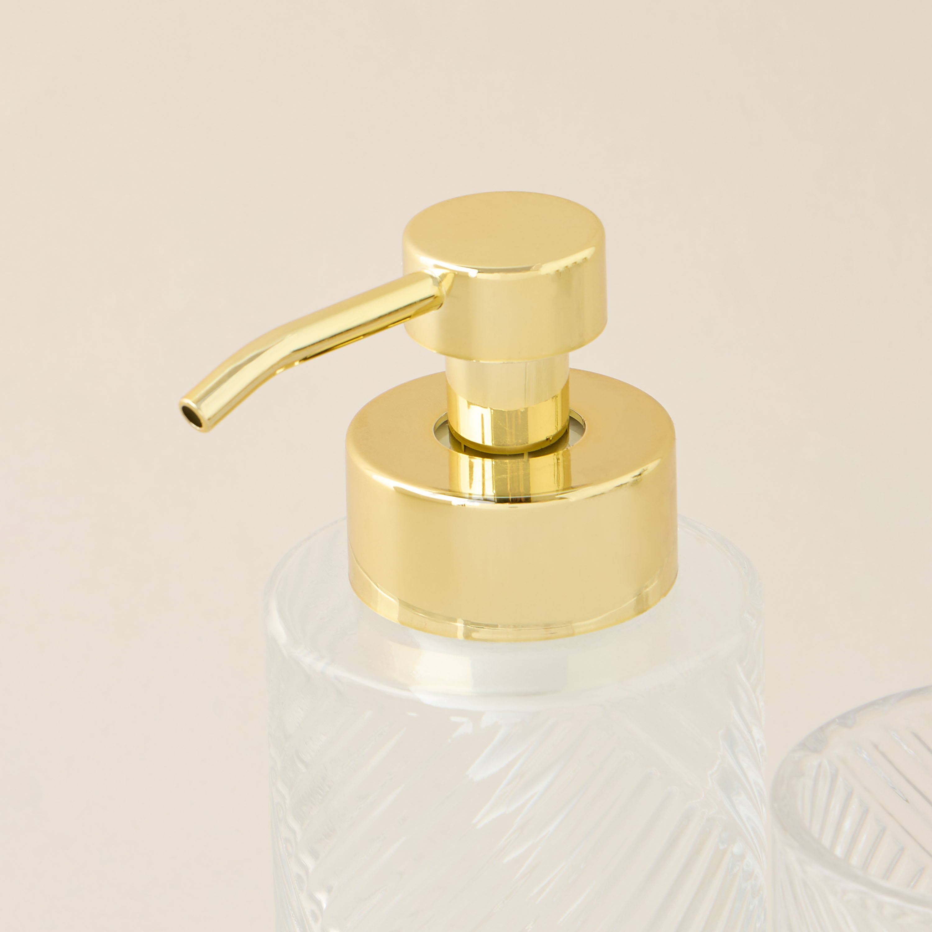 Textured 3-Piece Glass Bathroom Accessory Set-household-bathandlaundry-bathaccessories-soapdishesanddispensers-image-7