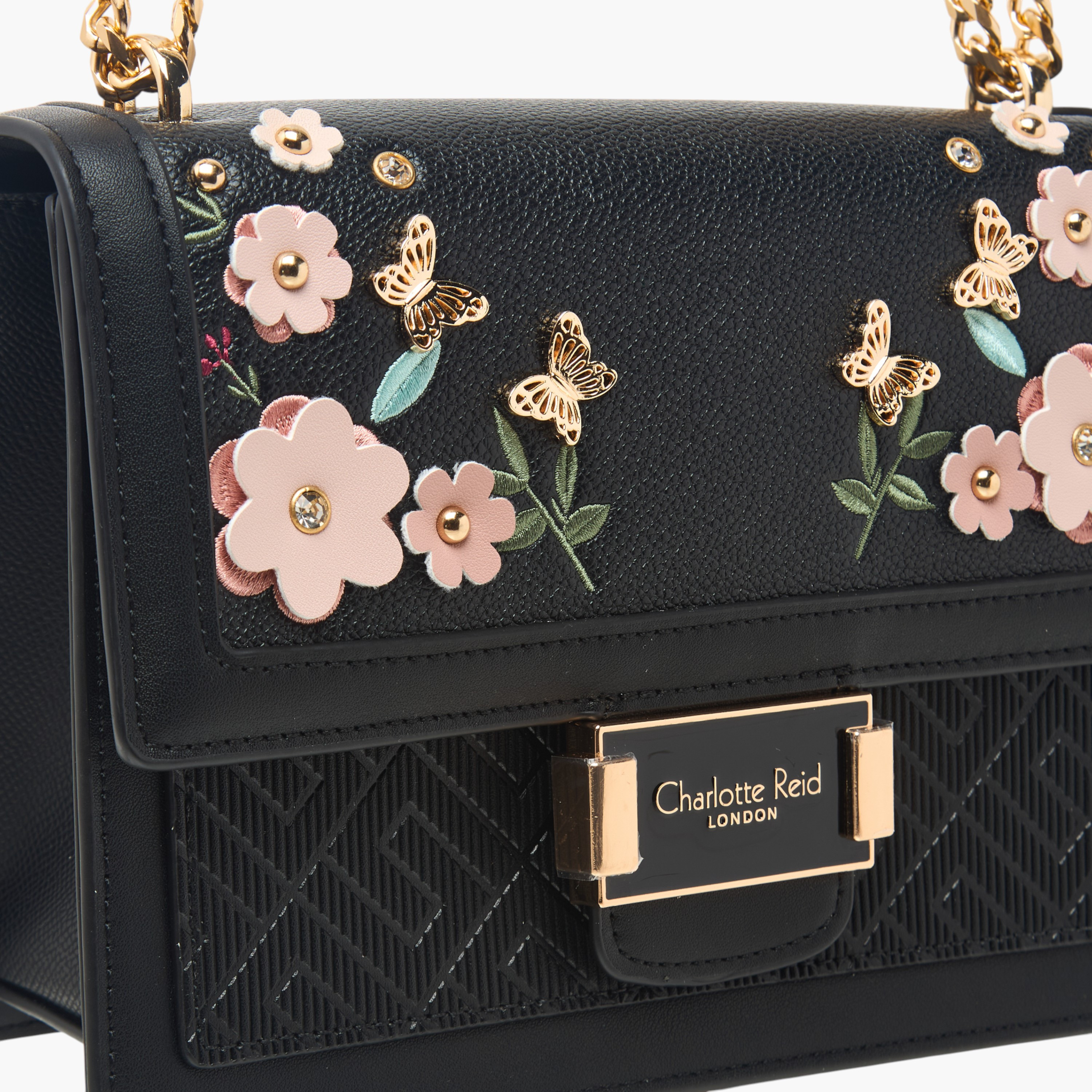 Charlotte Reid Embellished Crossbody Bag with Chain Strap-women-bagsandwallets-handbags-image-6