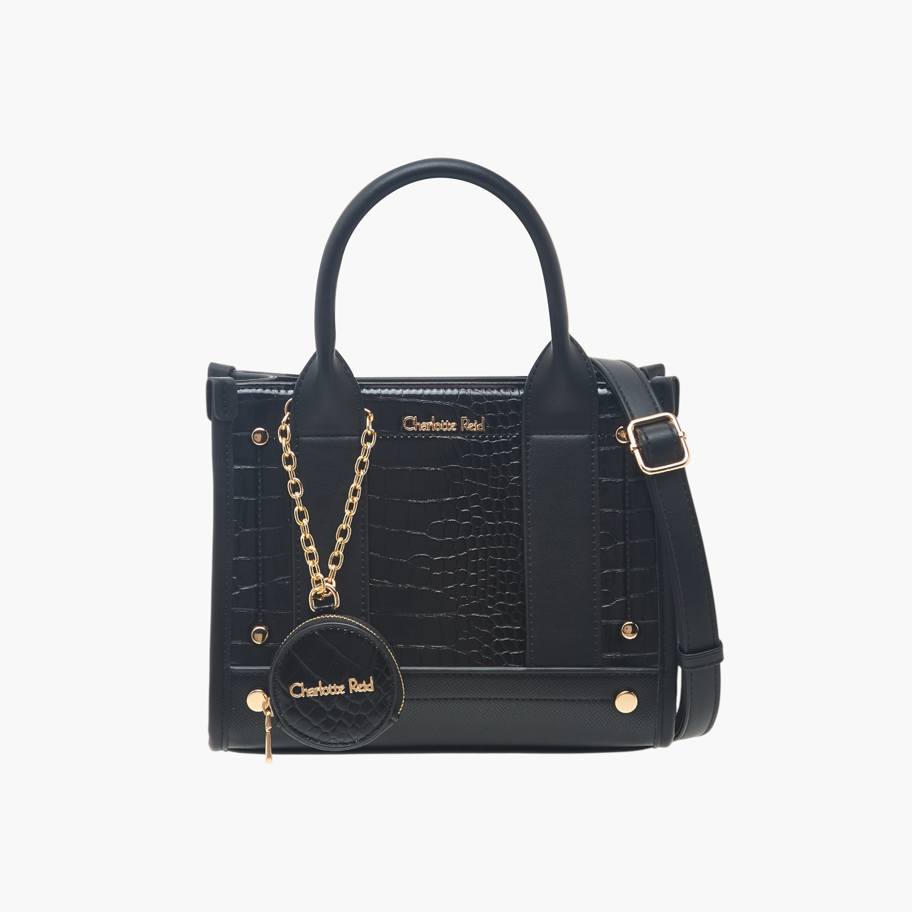 Charlotte Reid Textured Tote Bag with Pouch-women-bagsandwallets-handbags-image-1