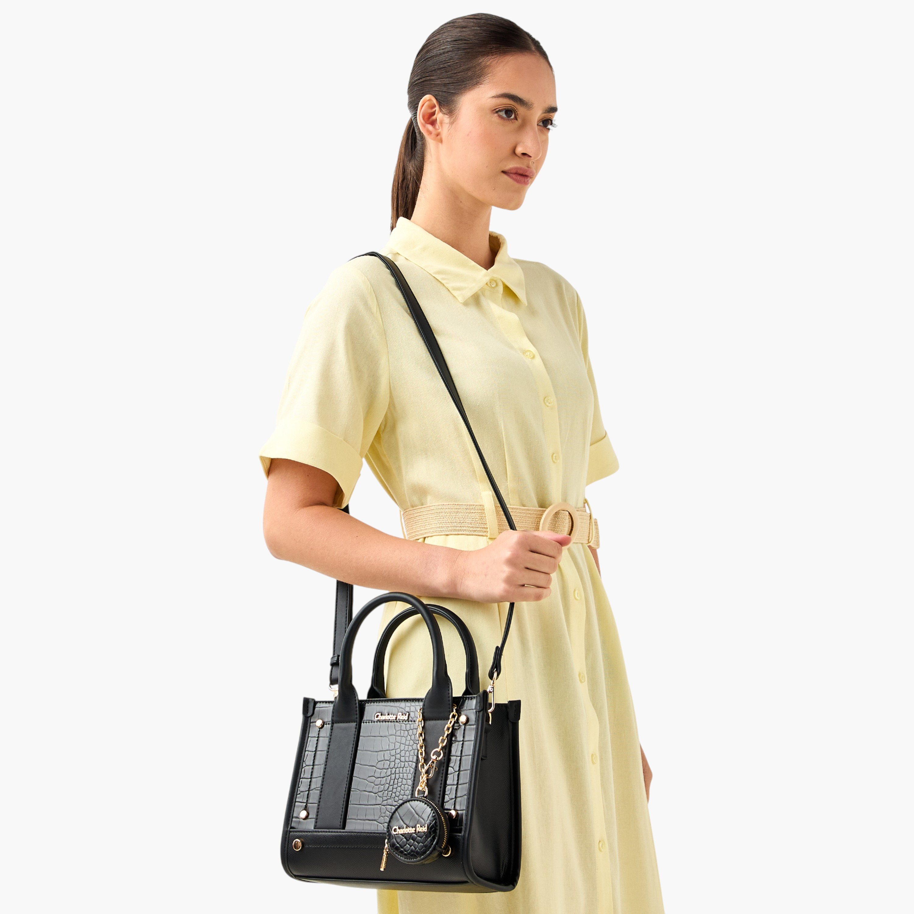 Charlotte Reid Textured Tote Bag with Pouch-women-bagsandwallets-handbags-image-2