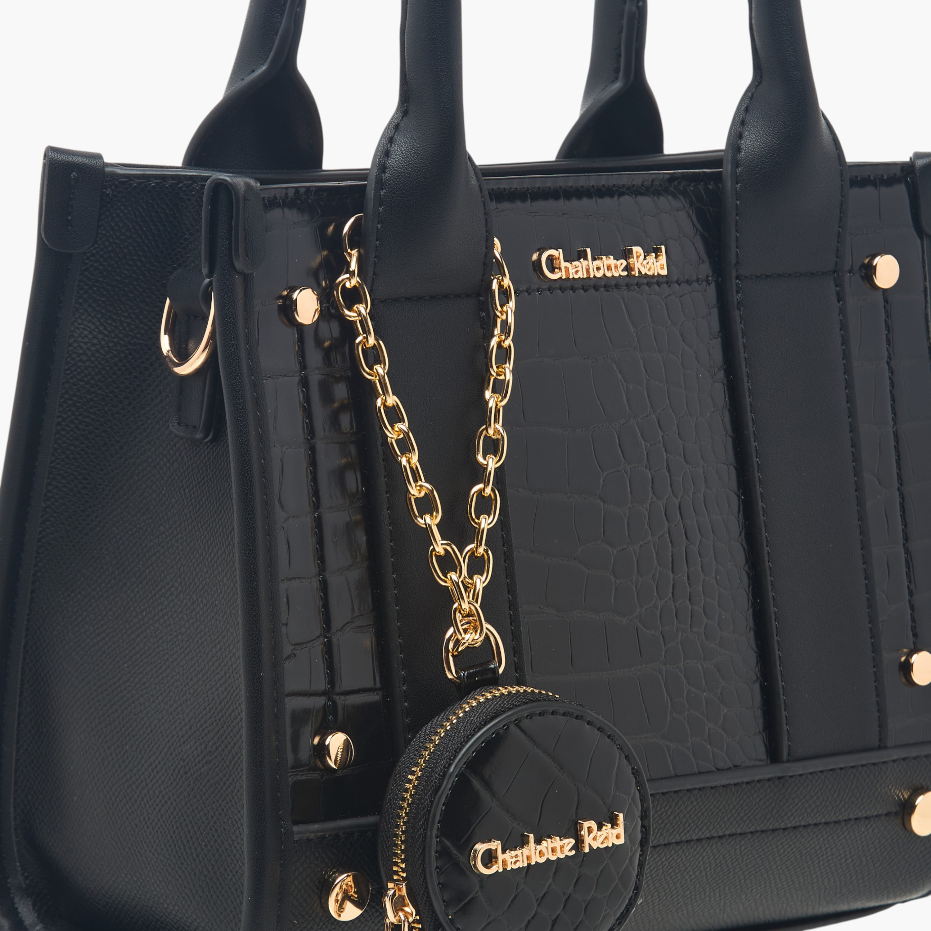 Charlotte Reid Textured Tote Bag with Pouch-women-bagsandwallets-handbags-image-6