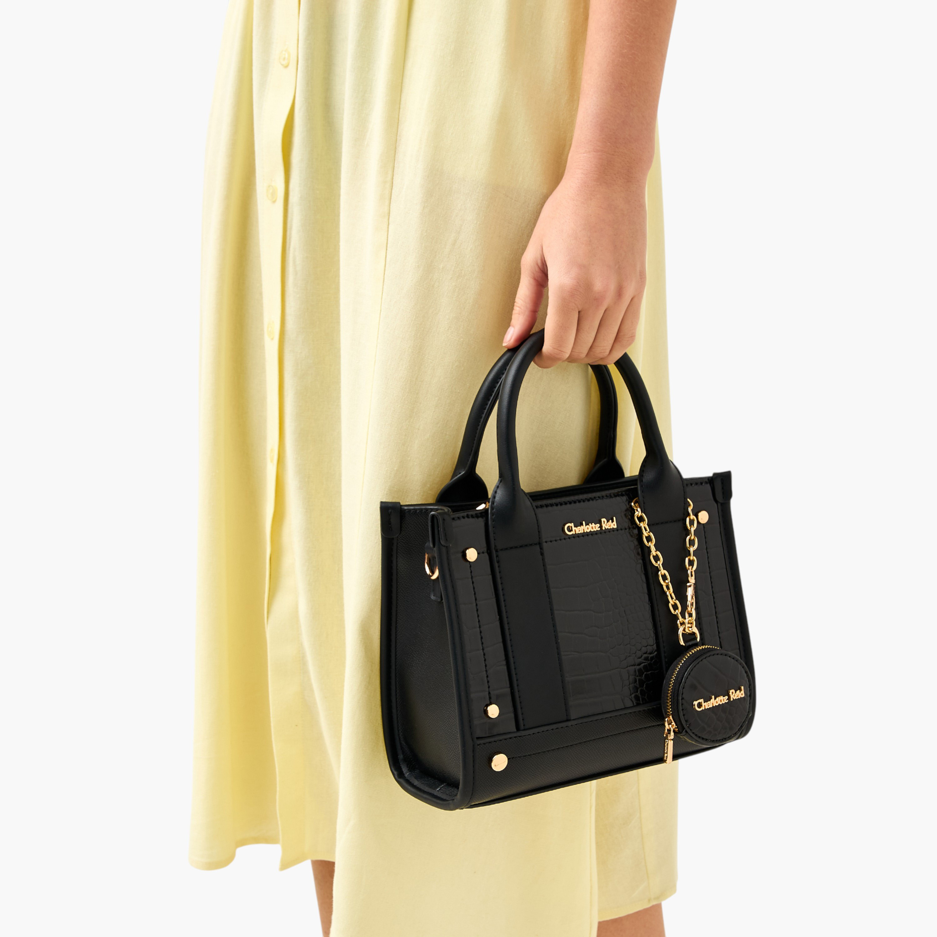 Charlotte Reid Textured Tote Bag with Pouch-women-bagsandwallets-handbags-image-9