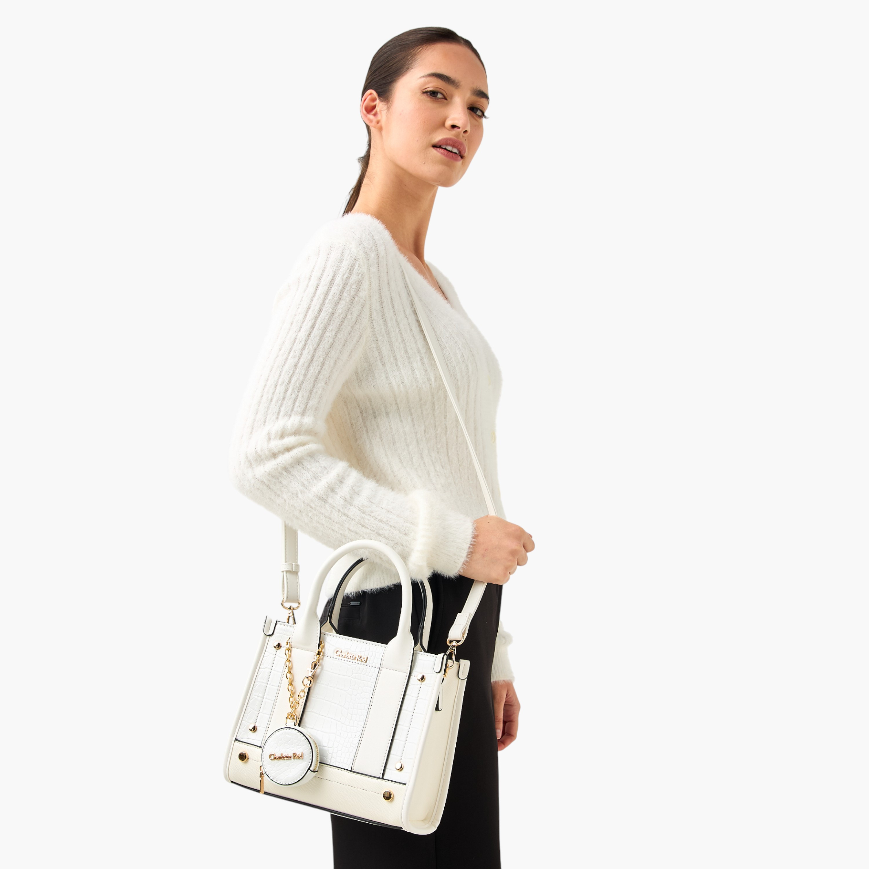Charlotte Reid Textured Tote Bag with Pouch-women-bagsandwallets-handbags-image-9