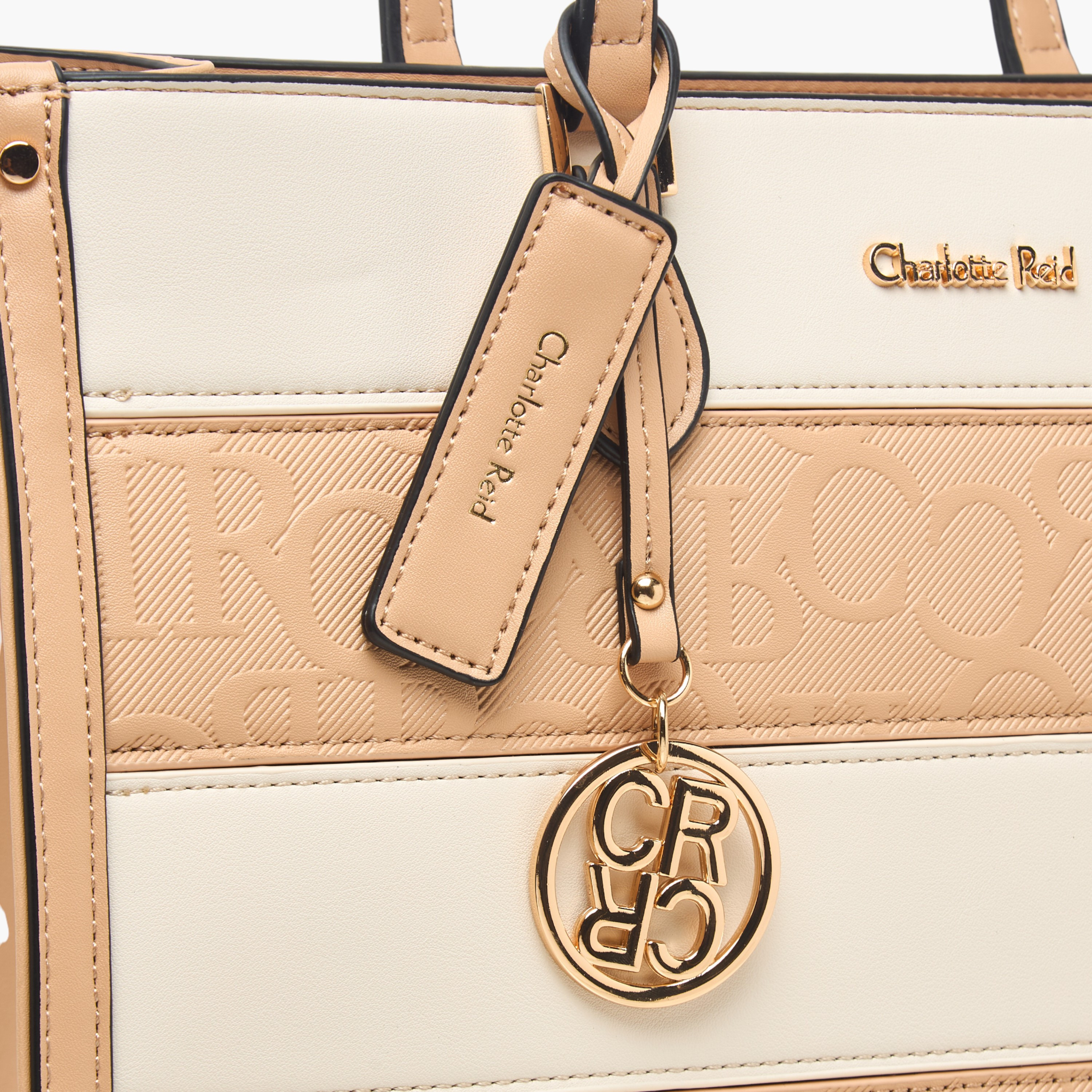 Charlotte Reid  Panelled Tote Bag with Double Handle-women-bagsandwallets-handbags-image-5