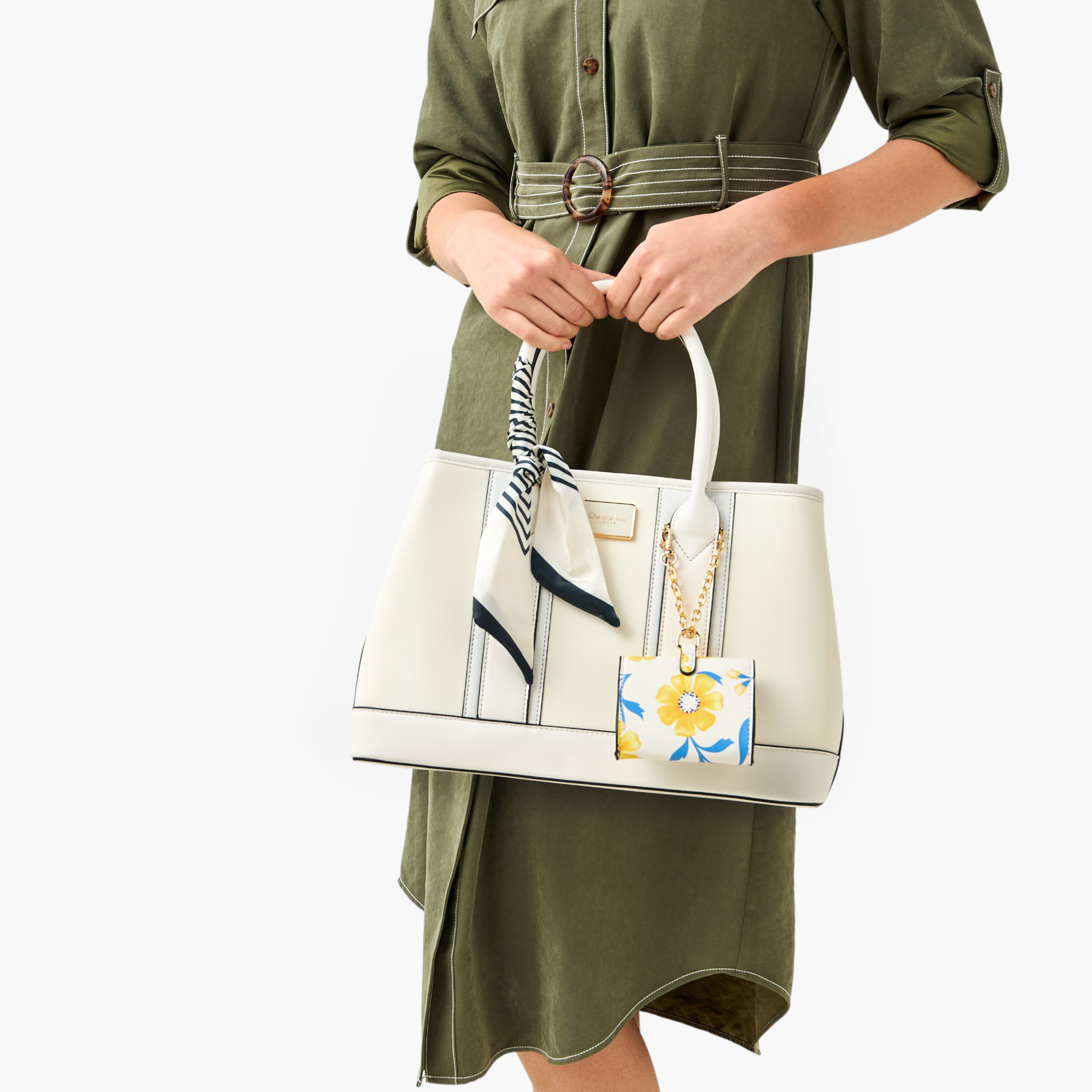 Charlotte Reid Scarf Accent Tote Bag with Pouch-women-bagsandwallets-handbags-image-2