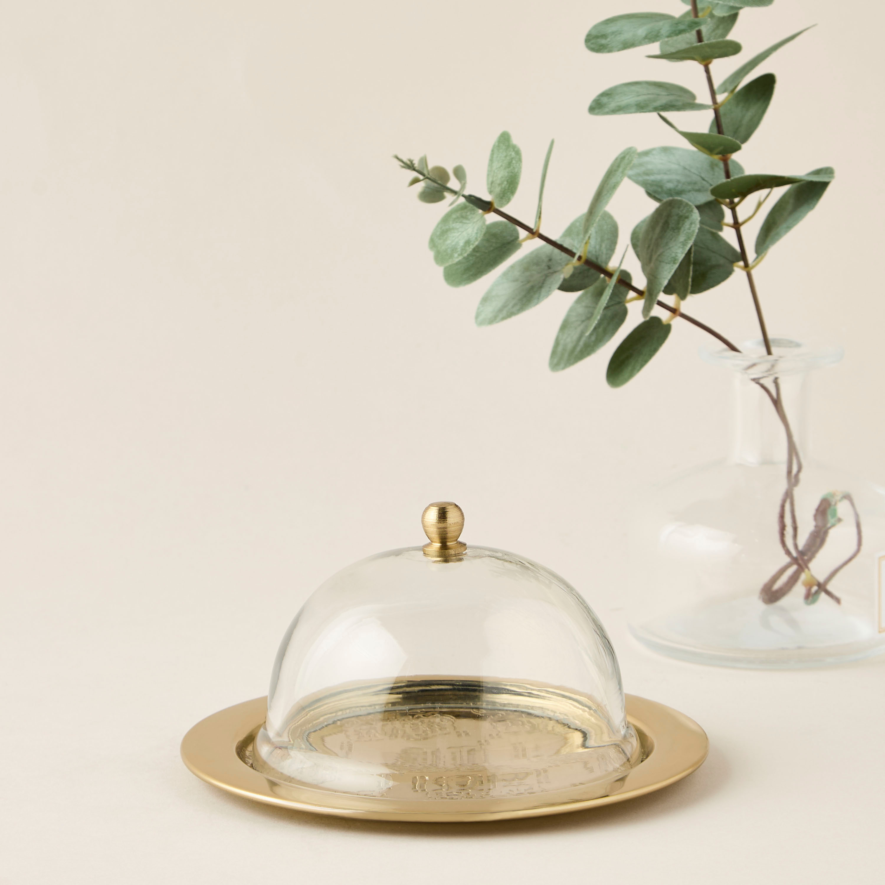 وعاء تمر بنقوش عربية وغطاء زجاج-household-dining-dinnerware-bowls-image-1