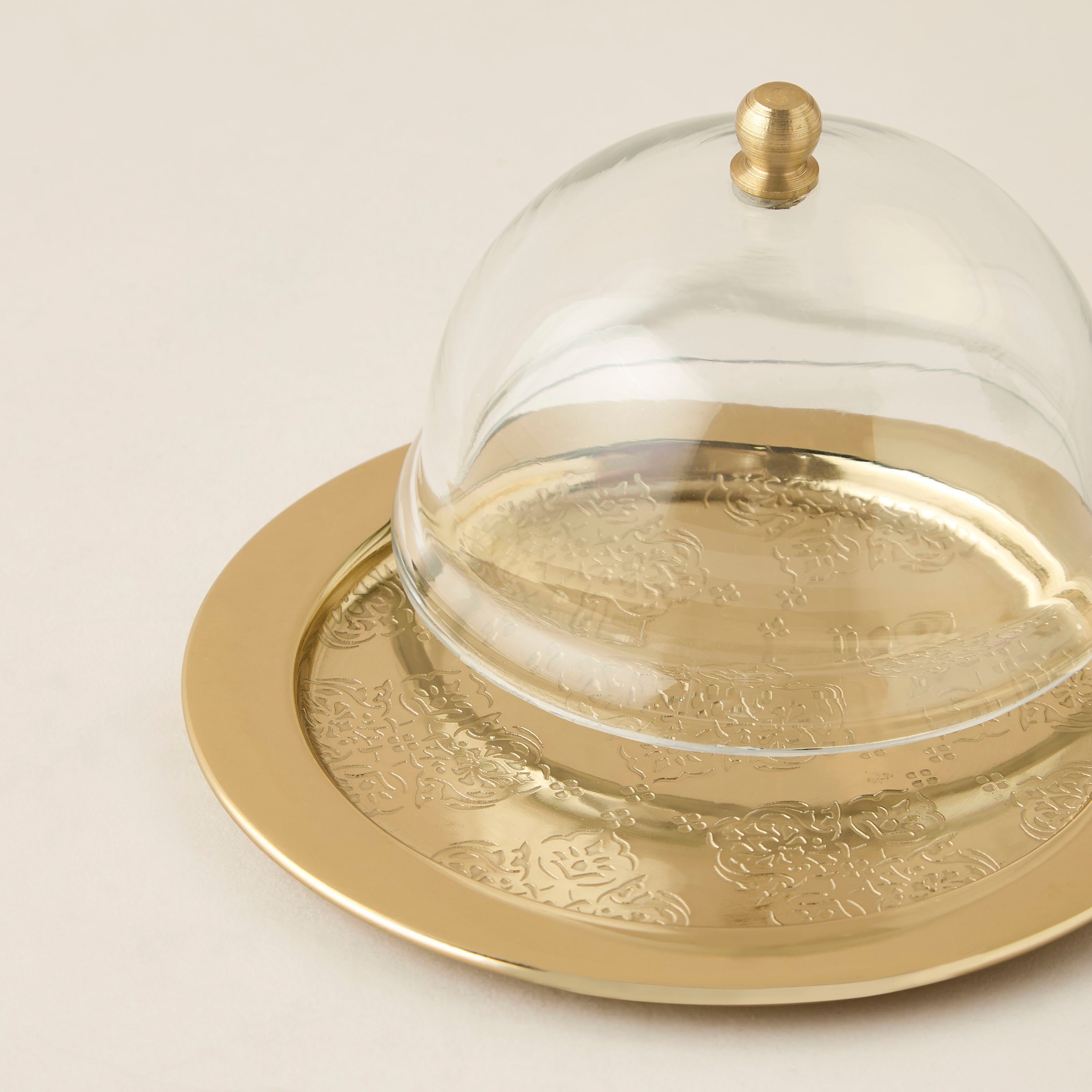 وعاء تمر بنقوش عربية وغطاء زجاج-household-dining-dinnerware-bowls-image-3