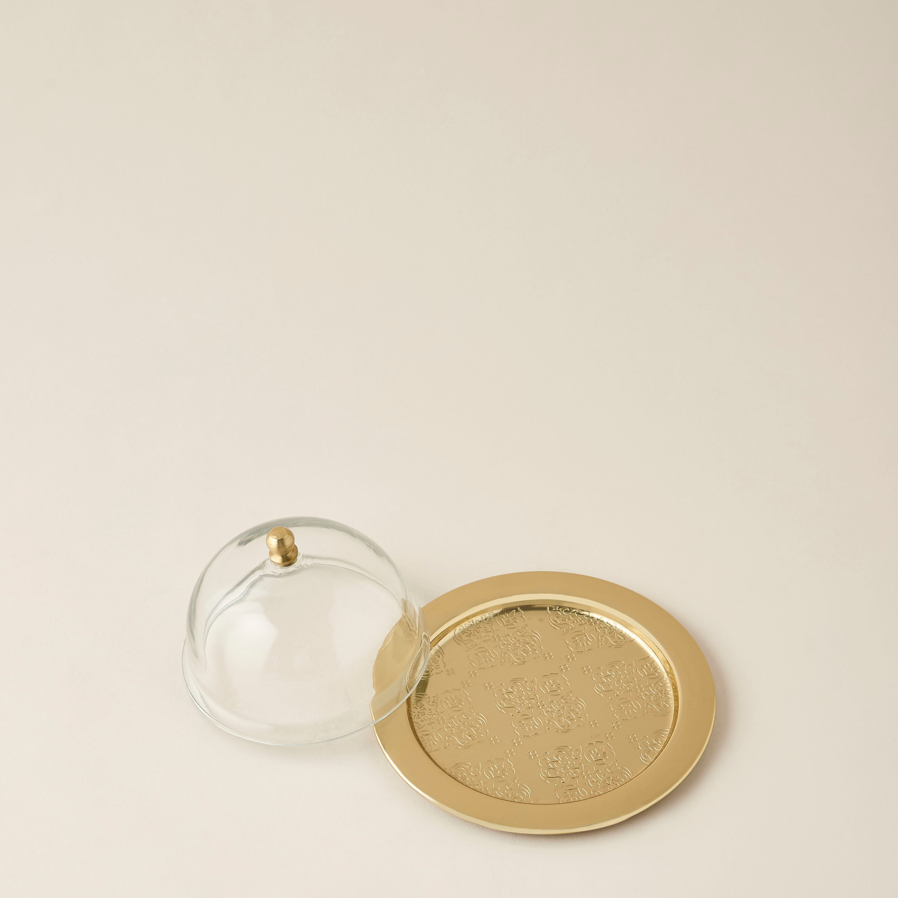 وعاء تمر بنقوش عربية وغطاء زجاج-household-dining-dinnerware-bowls-image-4