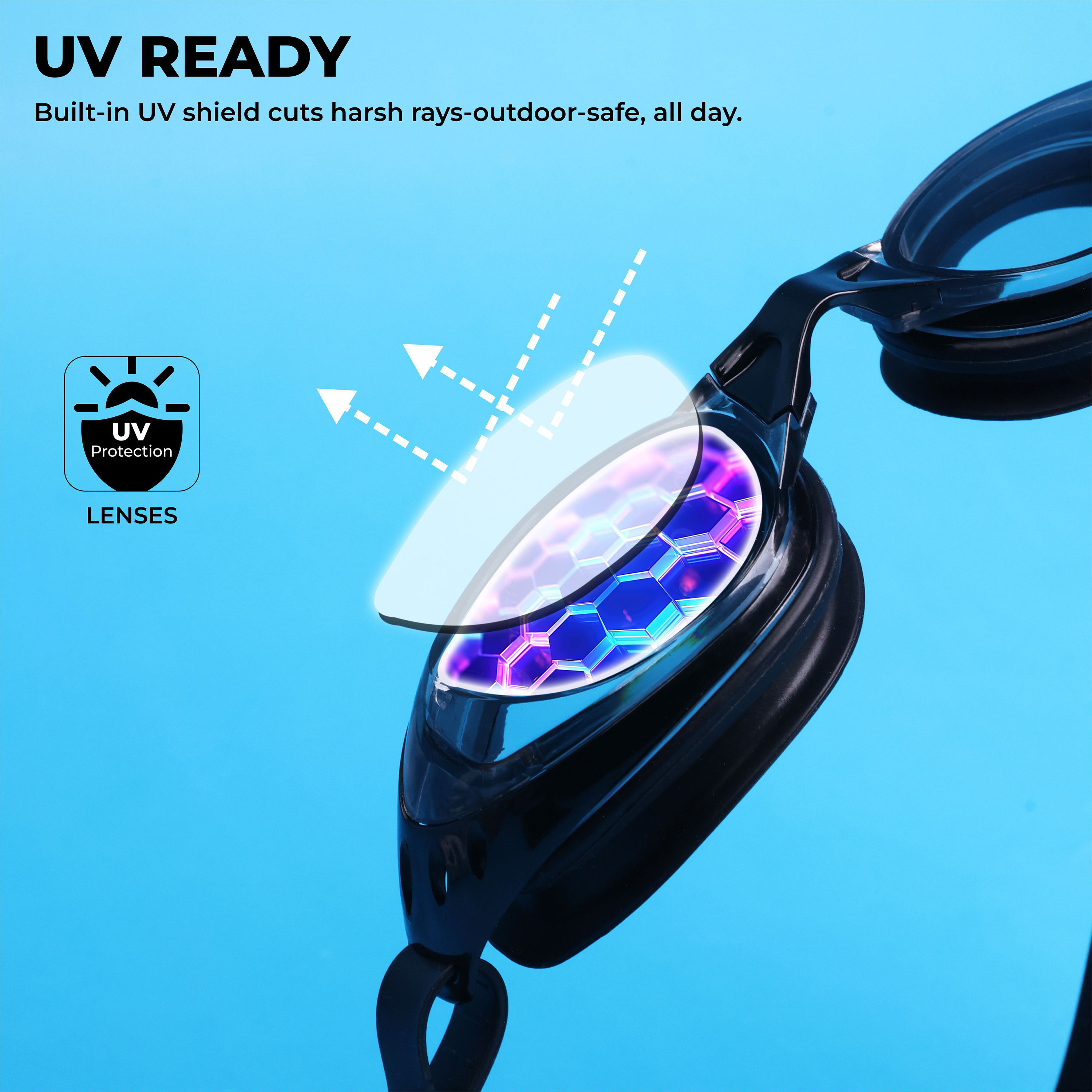 Nivia ELIMANATOR 2.0.Swimming Googles Black-sports-women-accessories-image-4