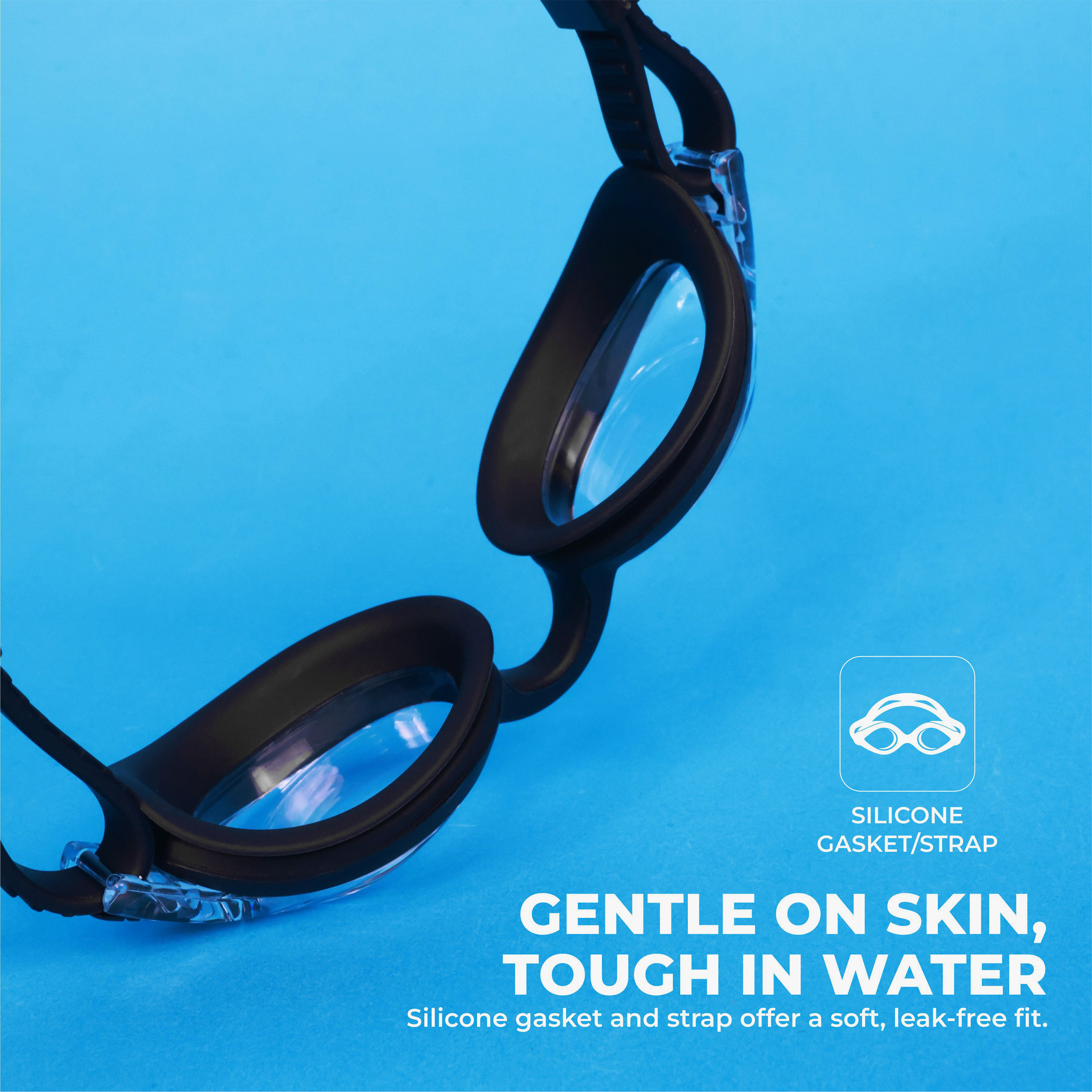 Nivia Kid's Scool Jr.Swimming Googles Black-sports-gear-swimming-image-4