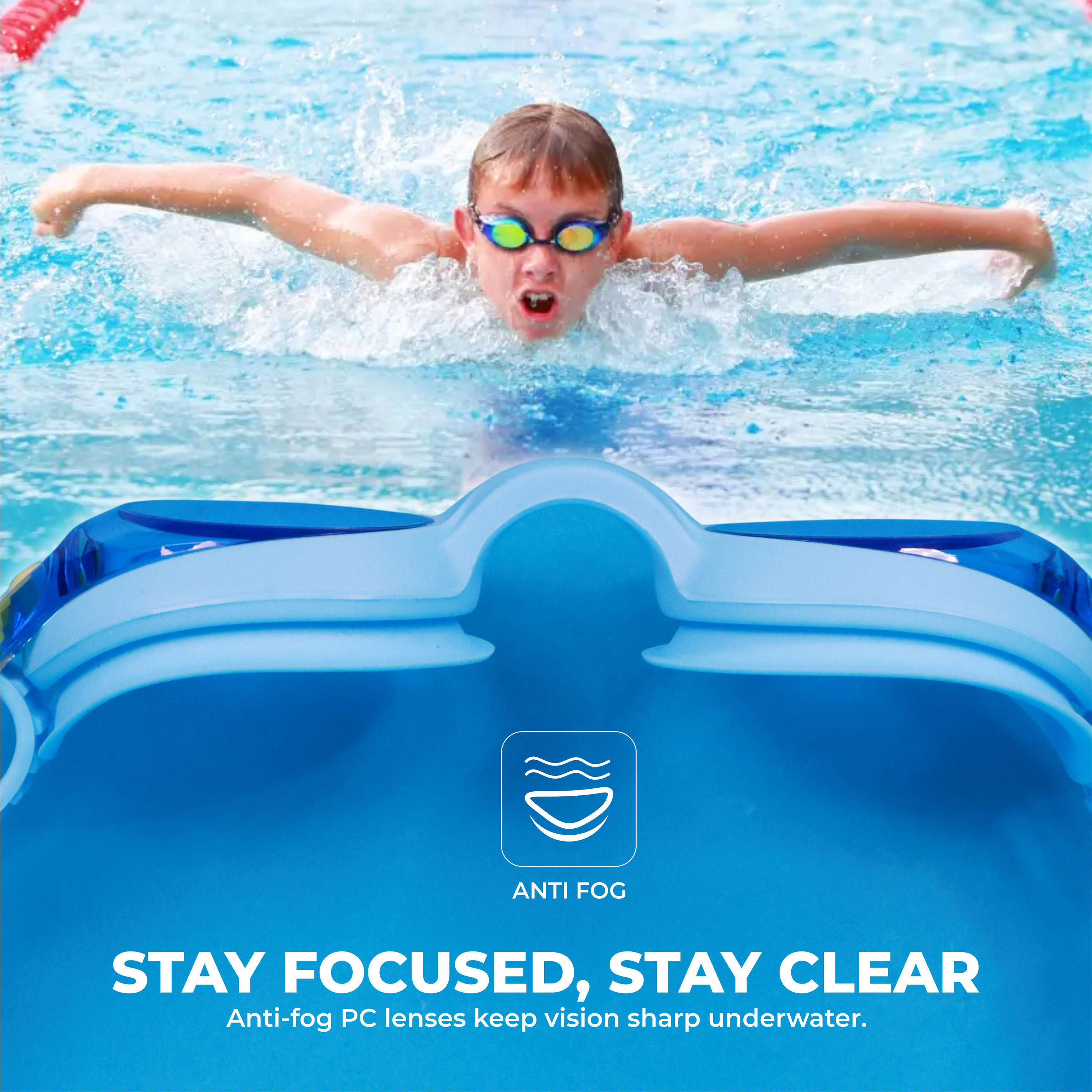 نيفيا- نظارات سباحة سكول جونيور للأطفال- أسود-sports-gear-swimming-image-6