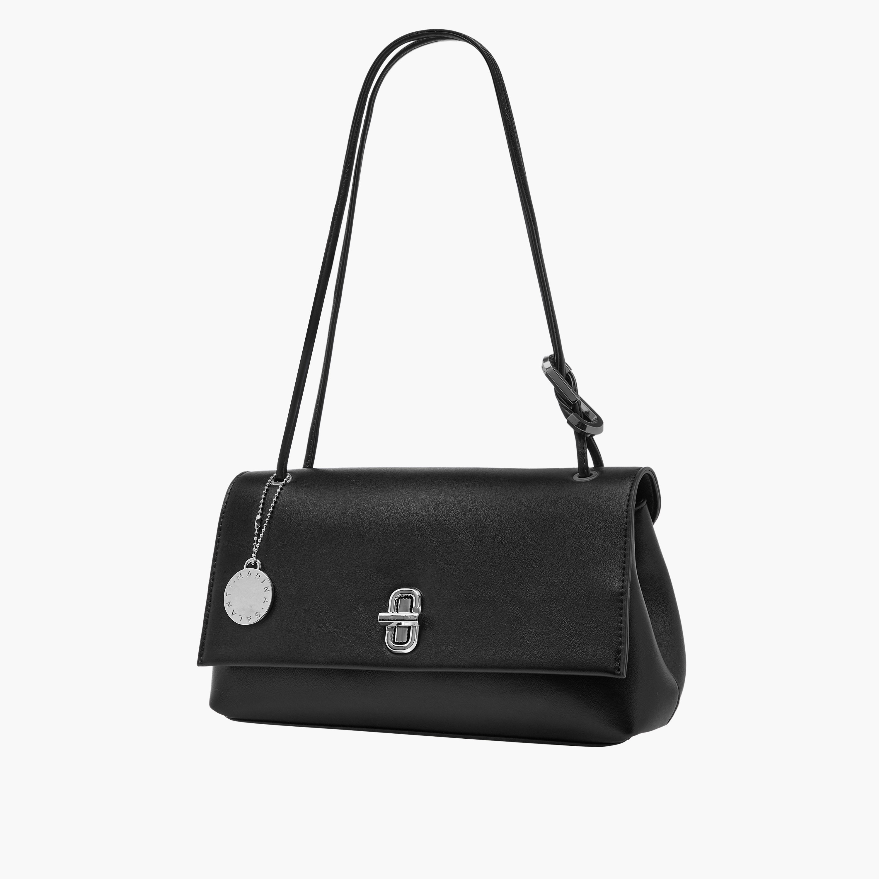 Marina Galanti Solid Crossbody Bag with Twist Lock Closure-women-bagsandwallets-handbags-image-3