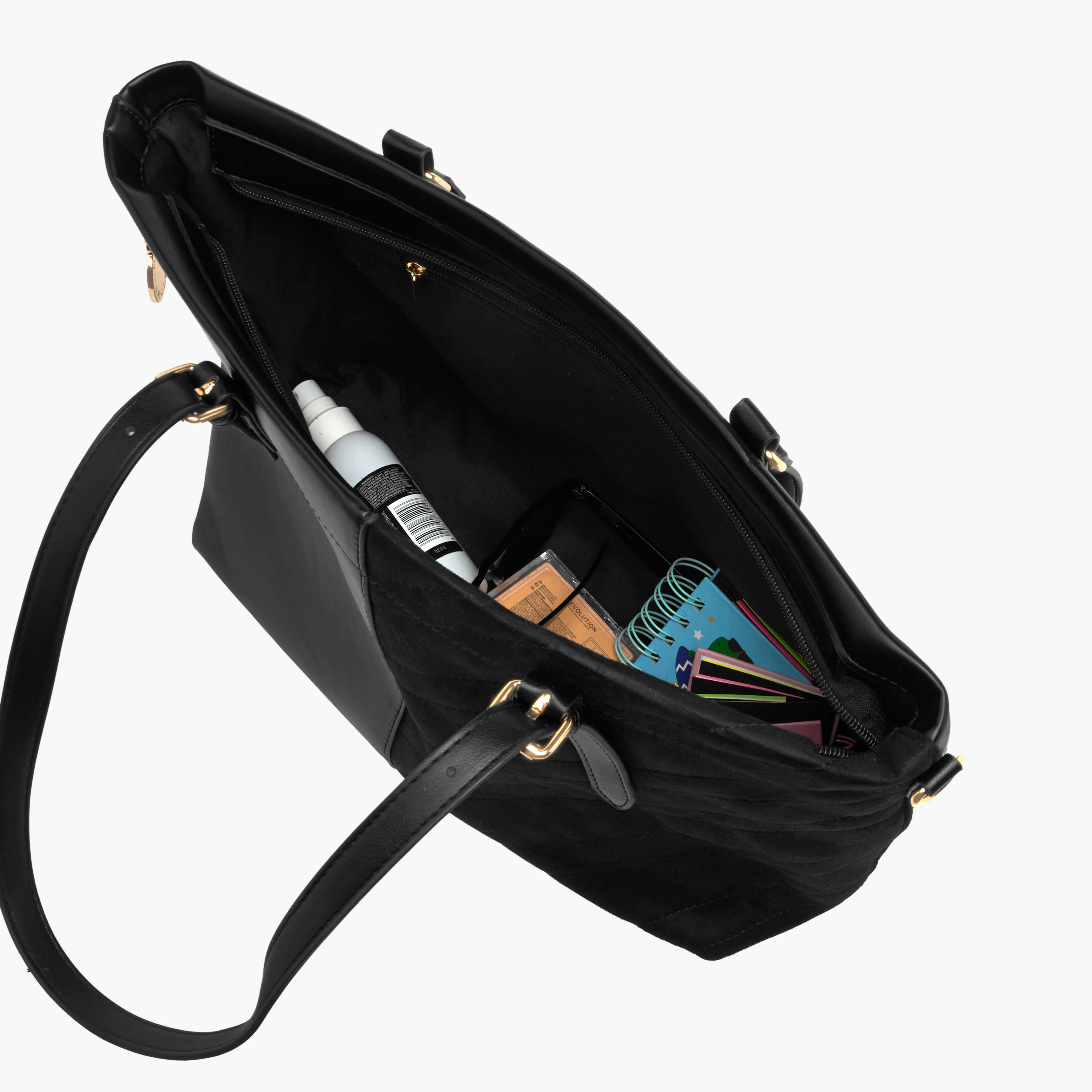 Marina Galanti Panelled Tote Bag with Detachable Strap-women-bagsandwallets-handbags-image-9