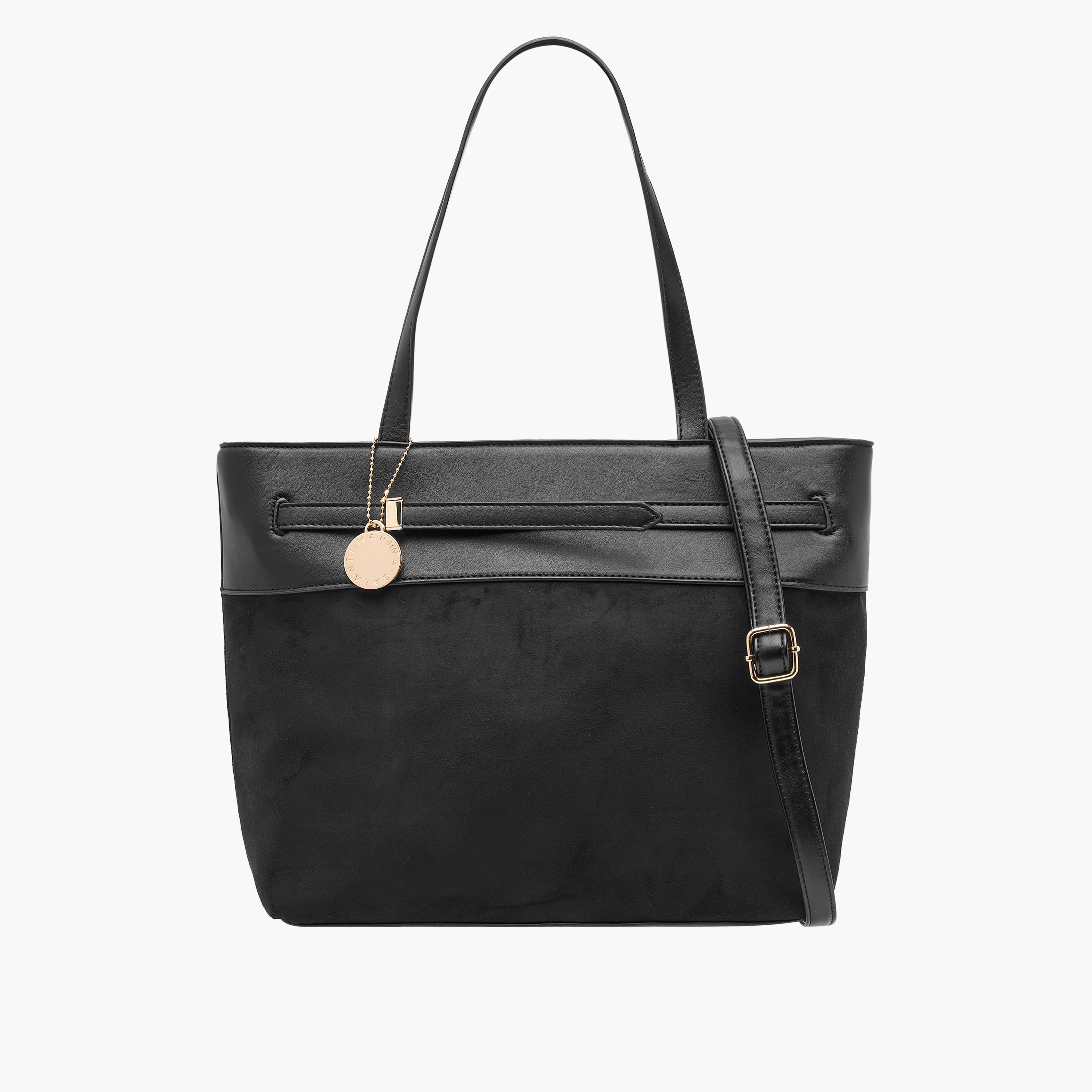 Marina Galanti Solid Tote Bag with Double Handle-women-bagsandwallets-handbags-image-1