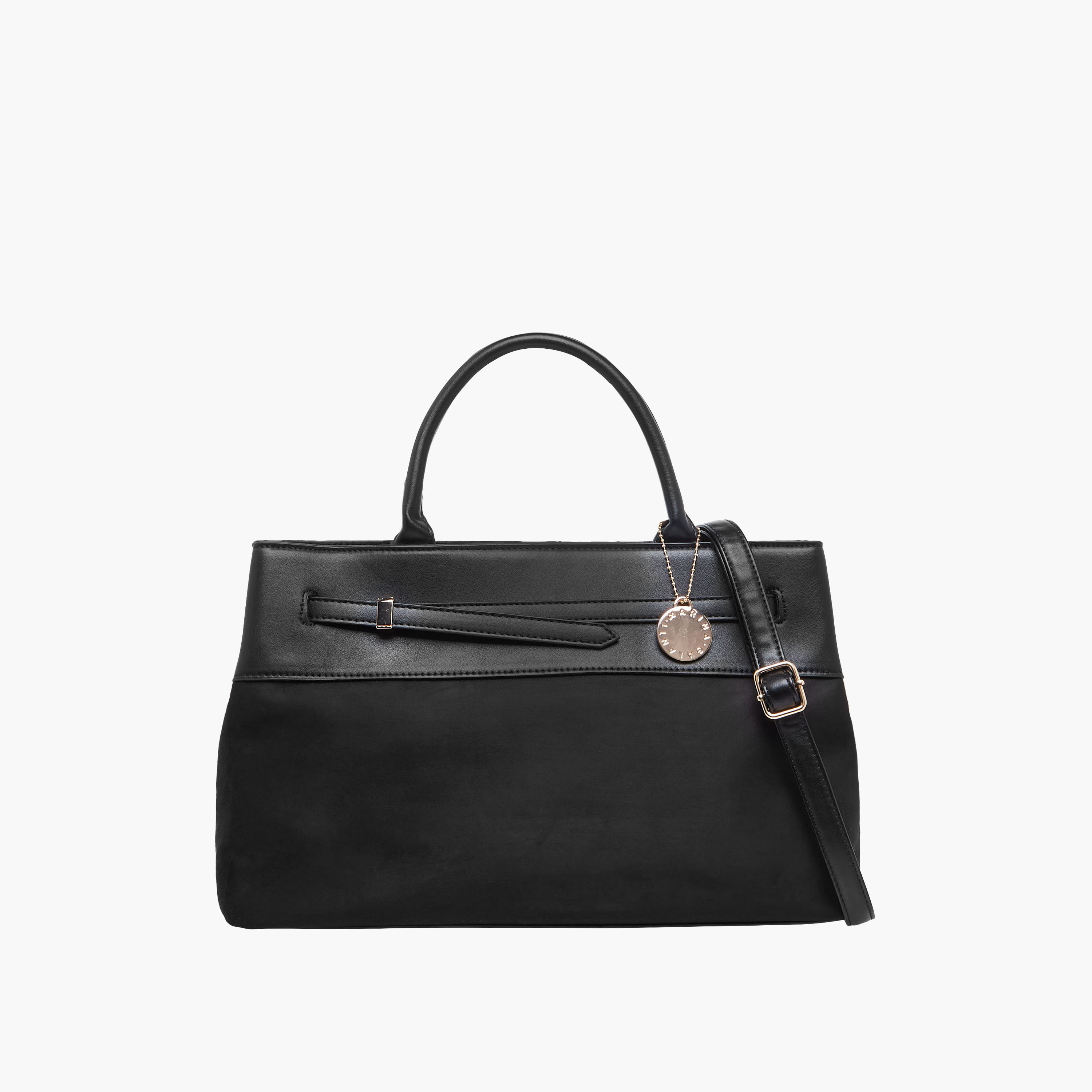 Marina Galanti Textured Tote Bag with Detachable Strap-women-bagsandwallets-handbags-image-1