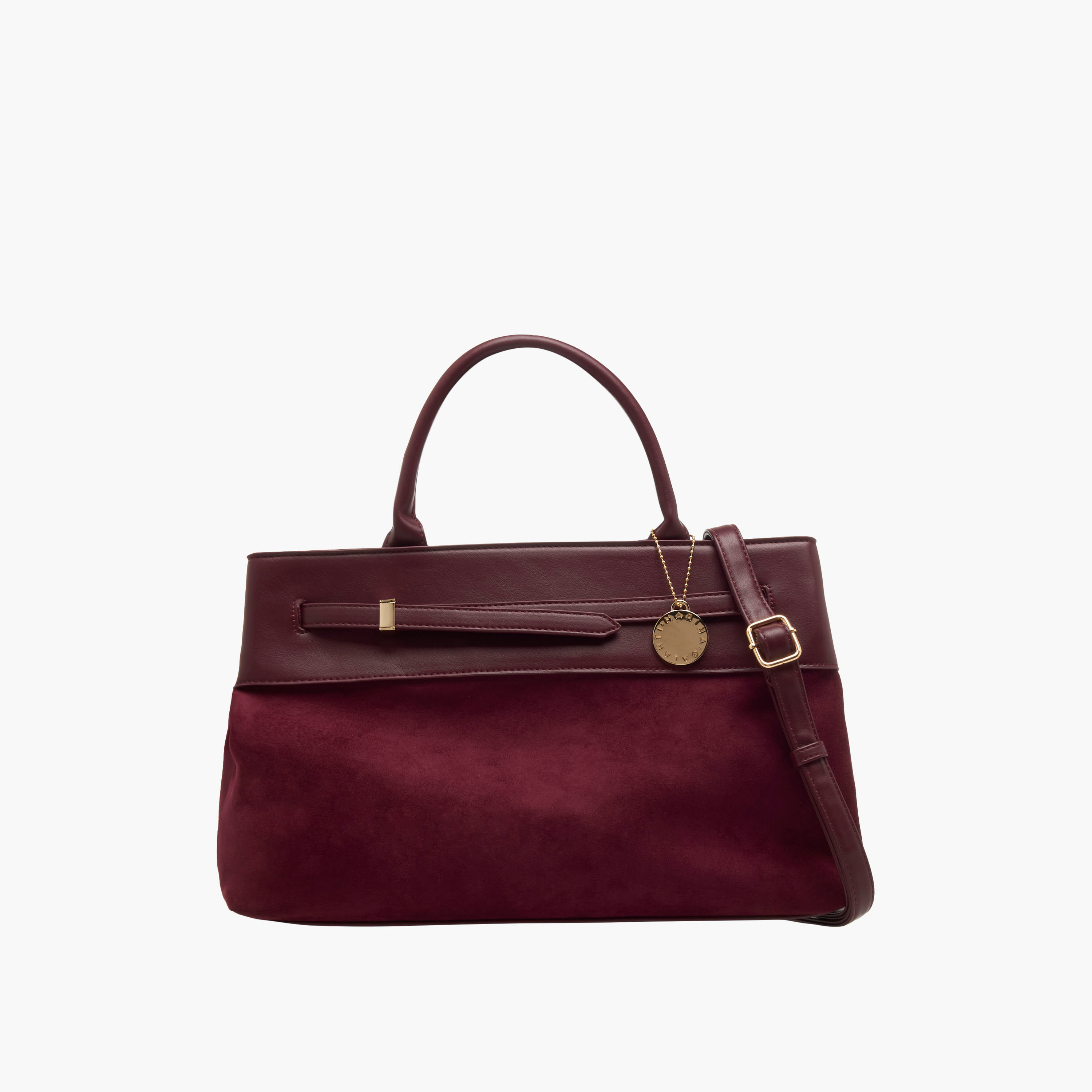 شنطة توتي بارزة الملمس بحزام قابل للفصل من مارينا جالانتي-women-bagsandwallets-handbags-image-1