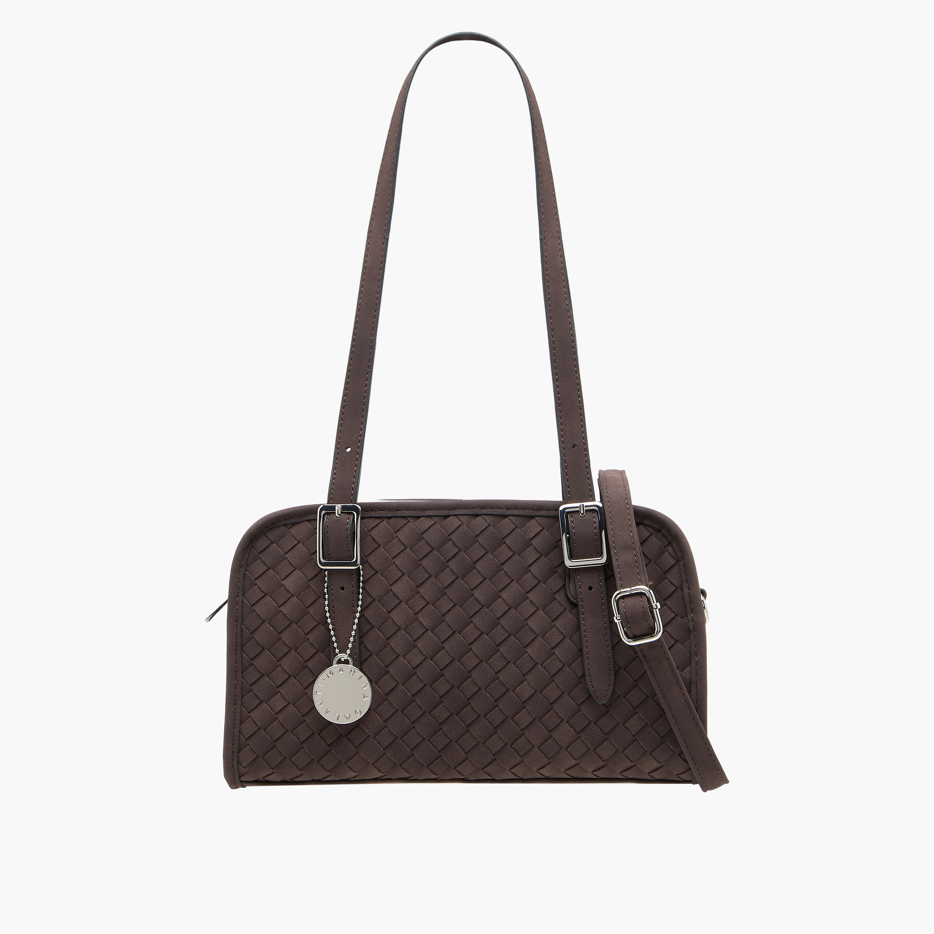 Marina Galanti Weave Textured Crossbody Bag with Detachable Strap-women-bagsandwallets-handbags-image-1